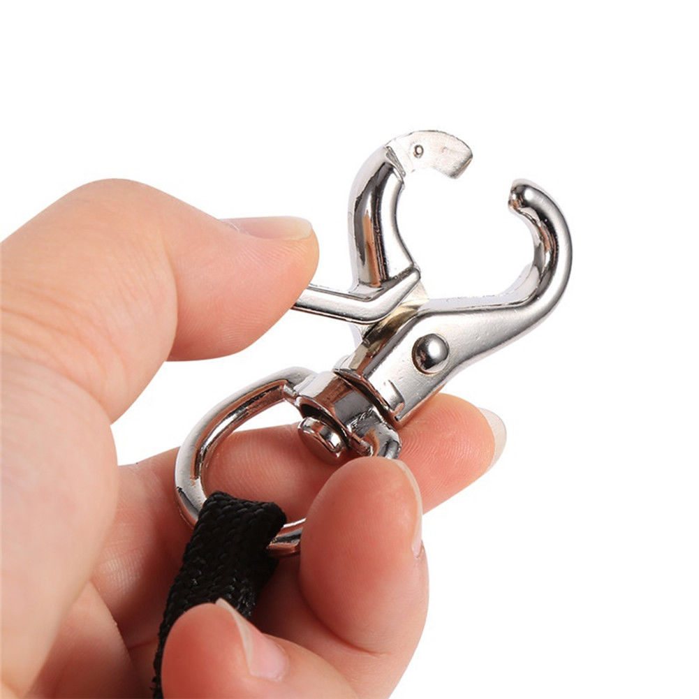 Silver swivel clasp with Dring ideal for keychains