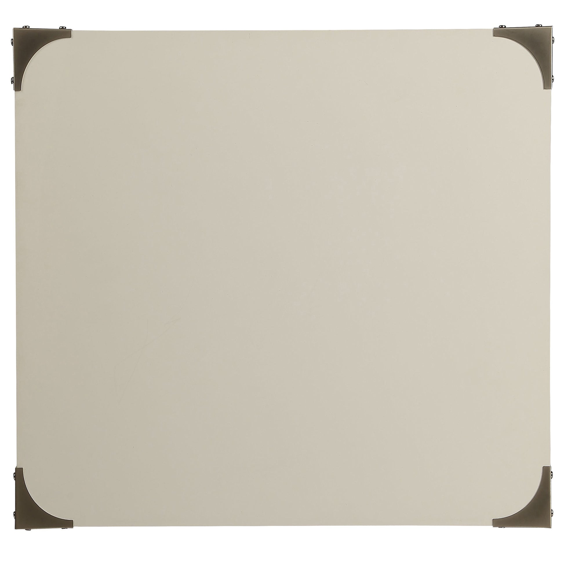 Light beige trunk lid with decorative metal corner accents