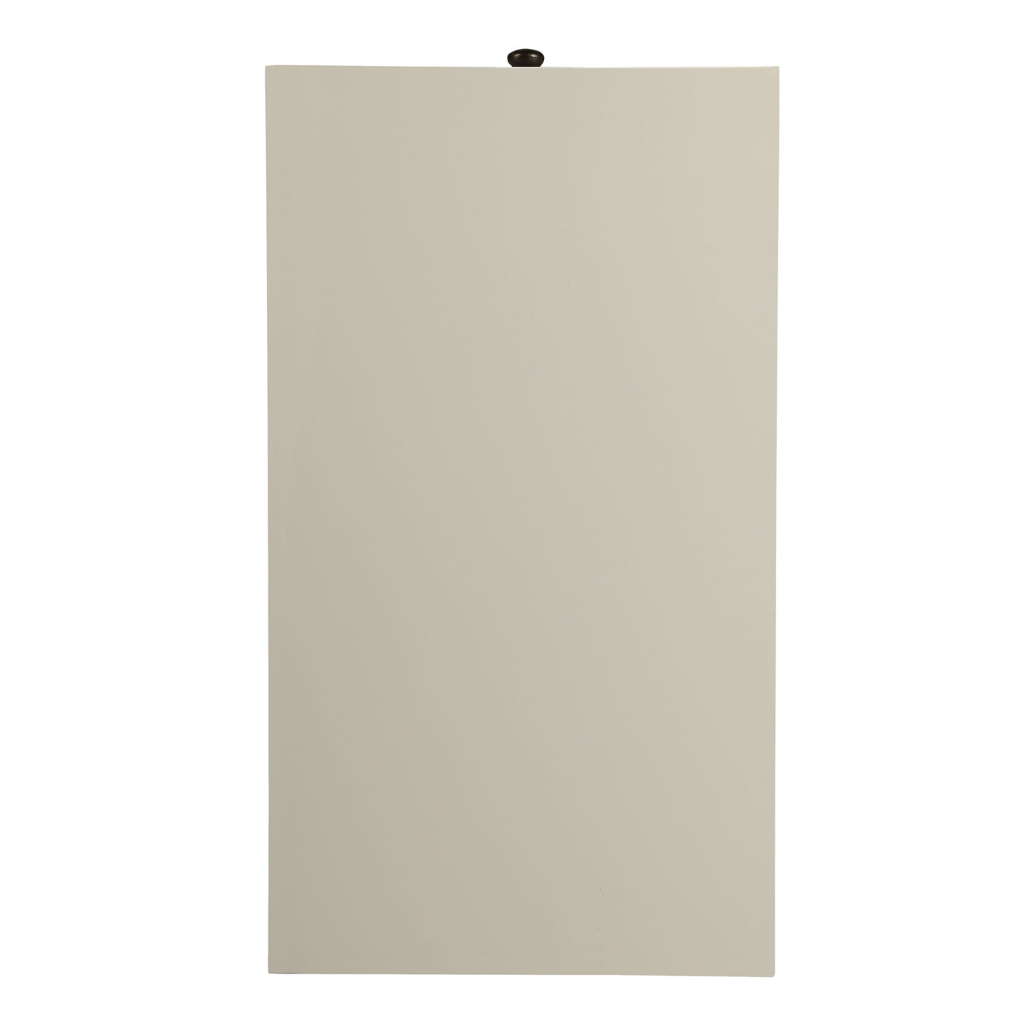Minimalist beige rectangular table lamp base with dark knob