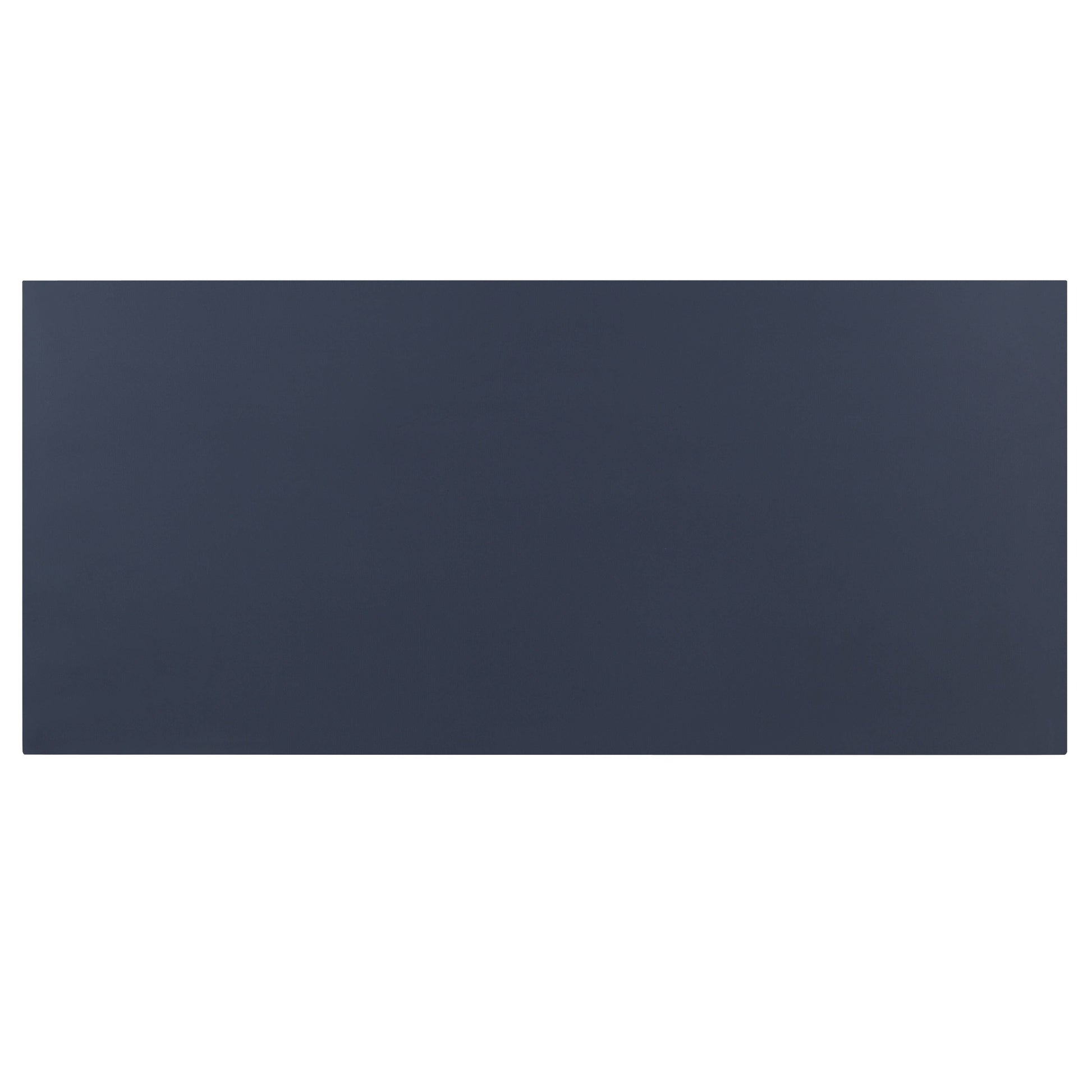 Navy blue faux leather desk mat for office protection