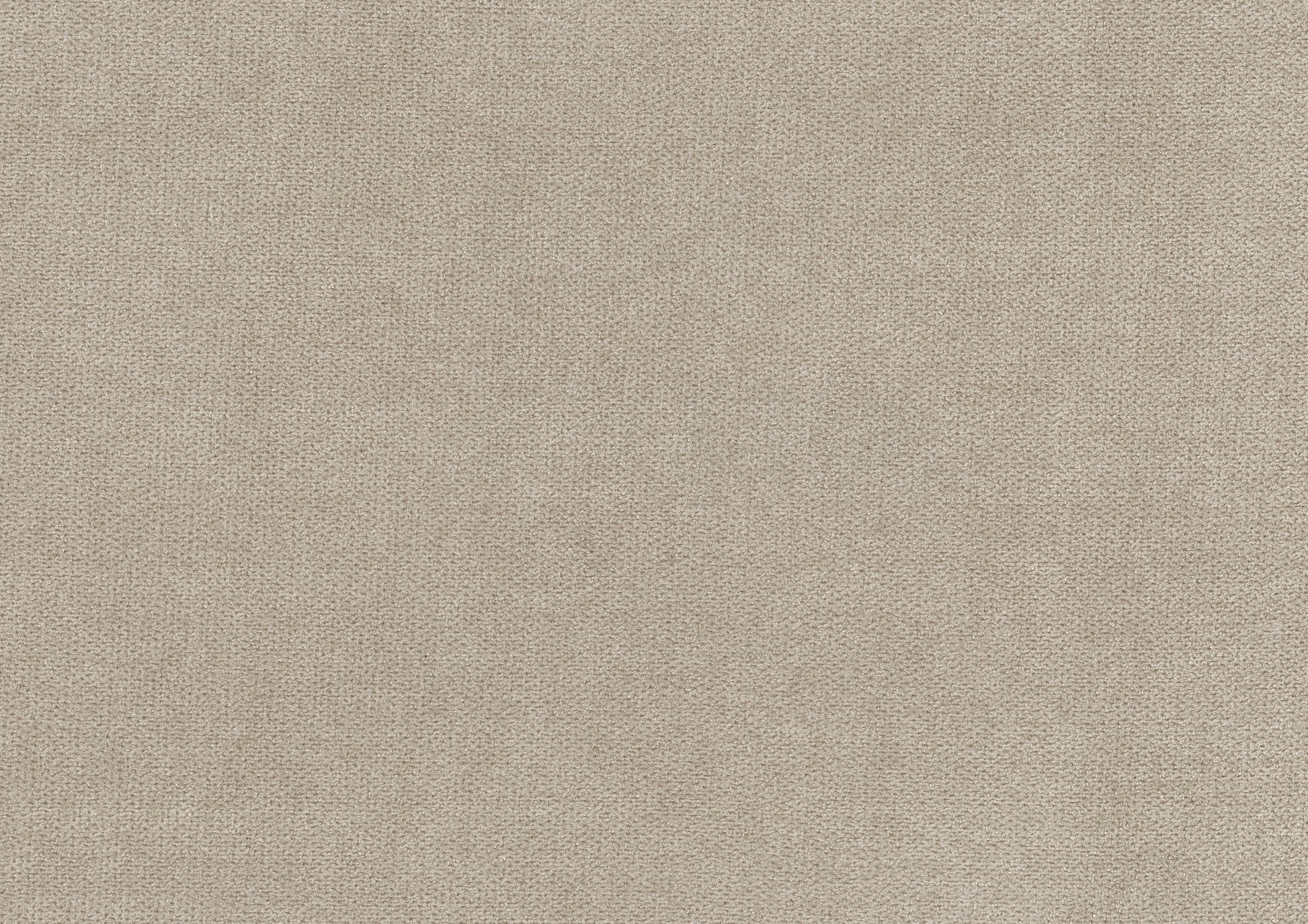Closeup view of a textured beige carpet fabric with a subtle loop pile construction
