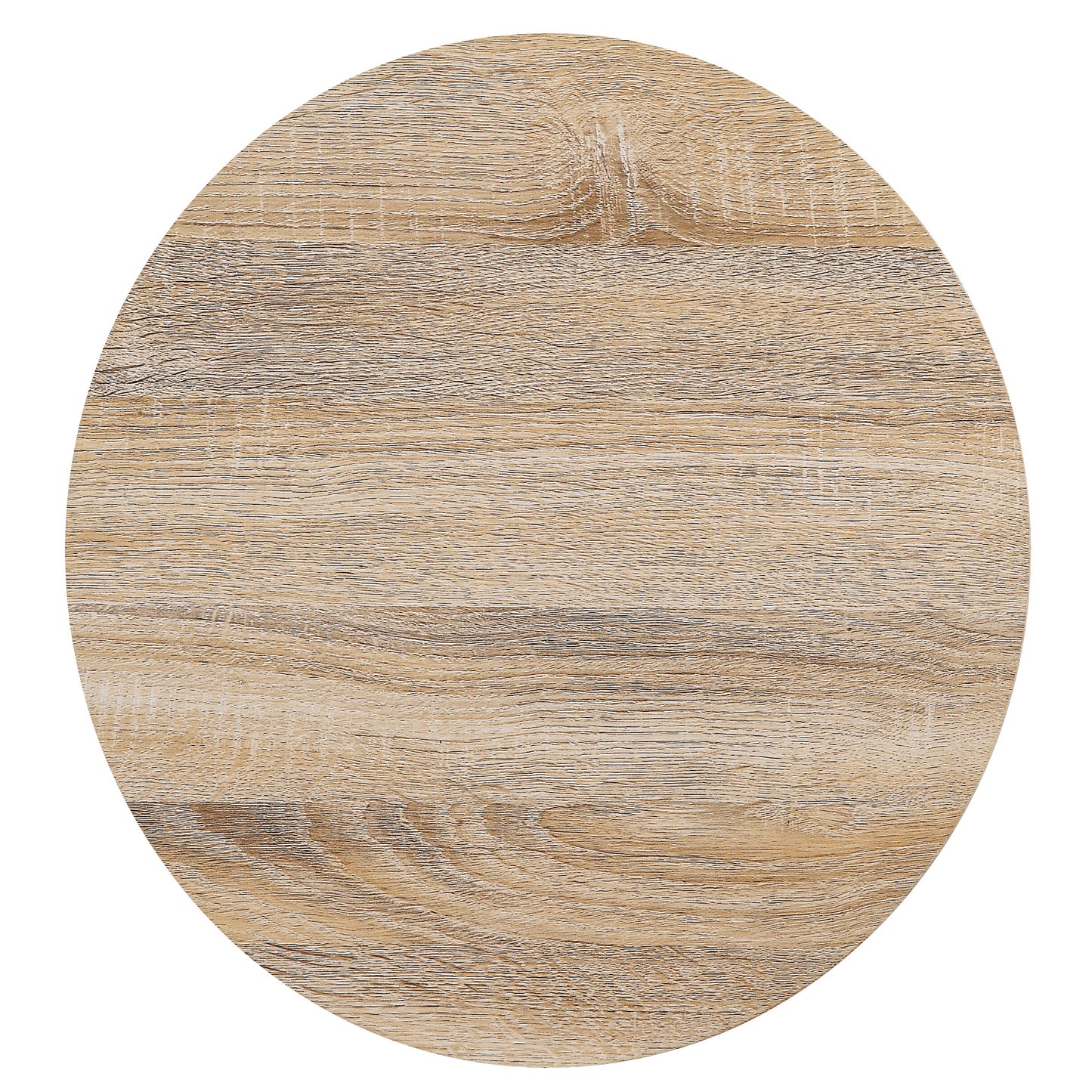 Round light wood finish surface for furniture or craft projects