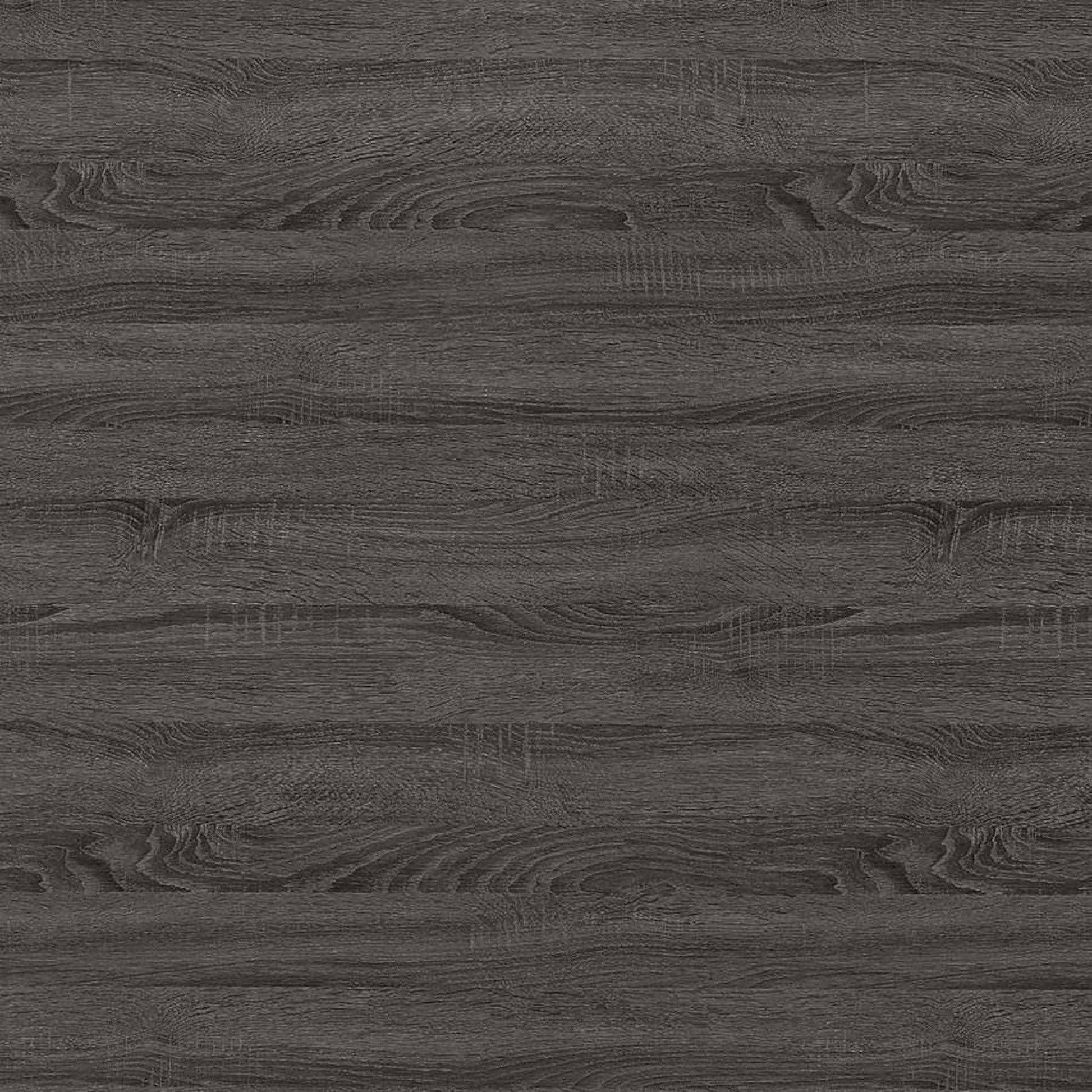Dark grey wood veneer with visible grain texture