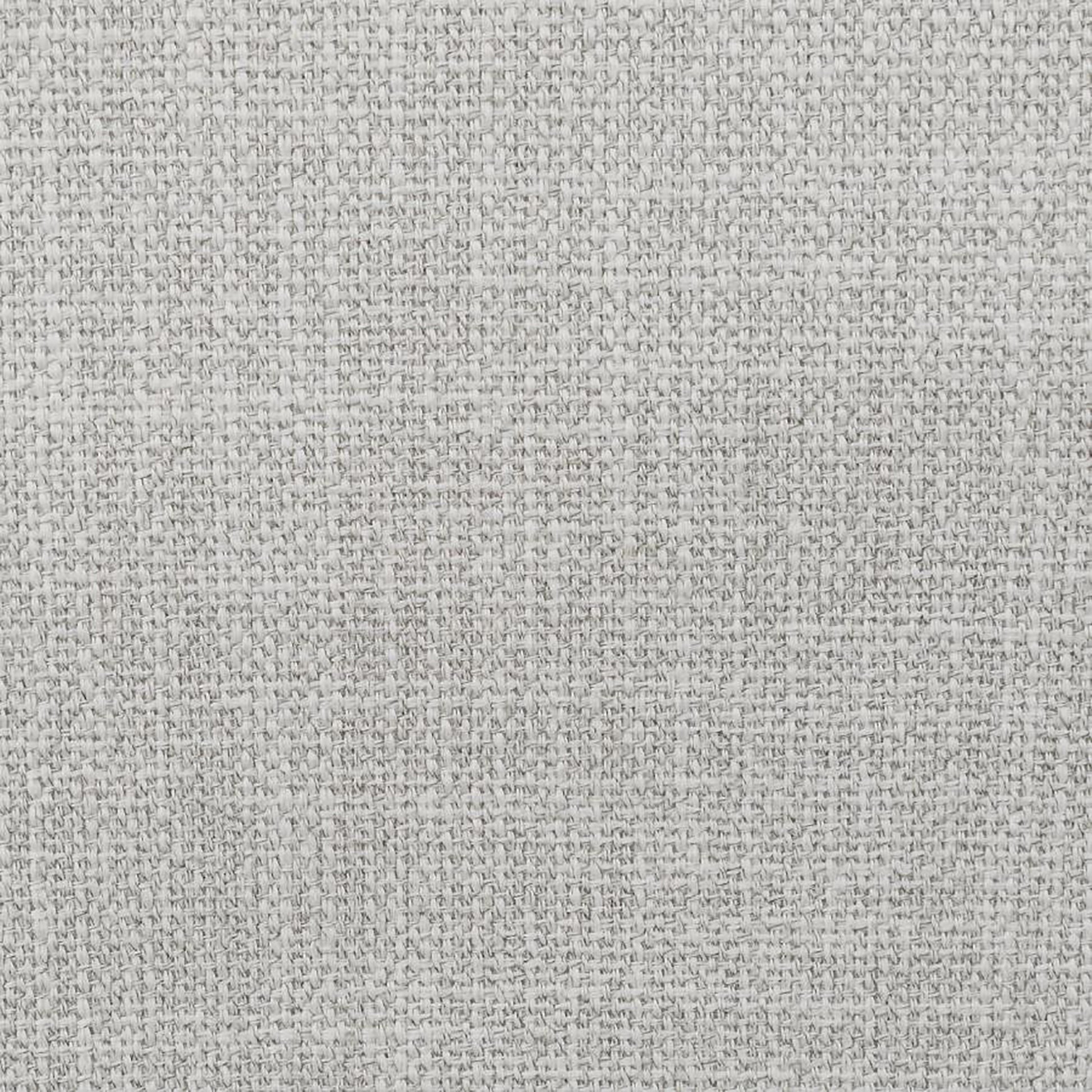 Closeup of light grey woven fabric texture perfect for upholstery and curtains