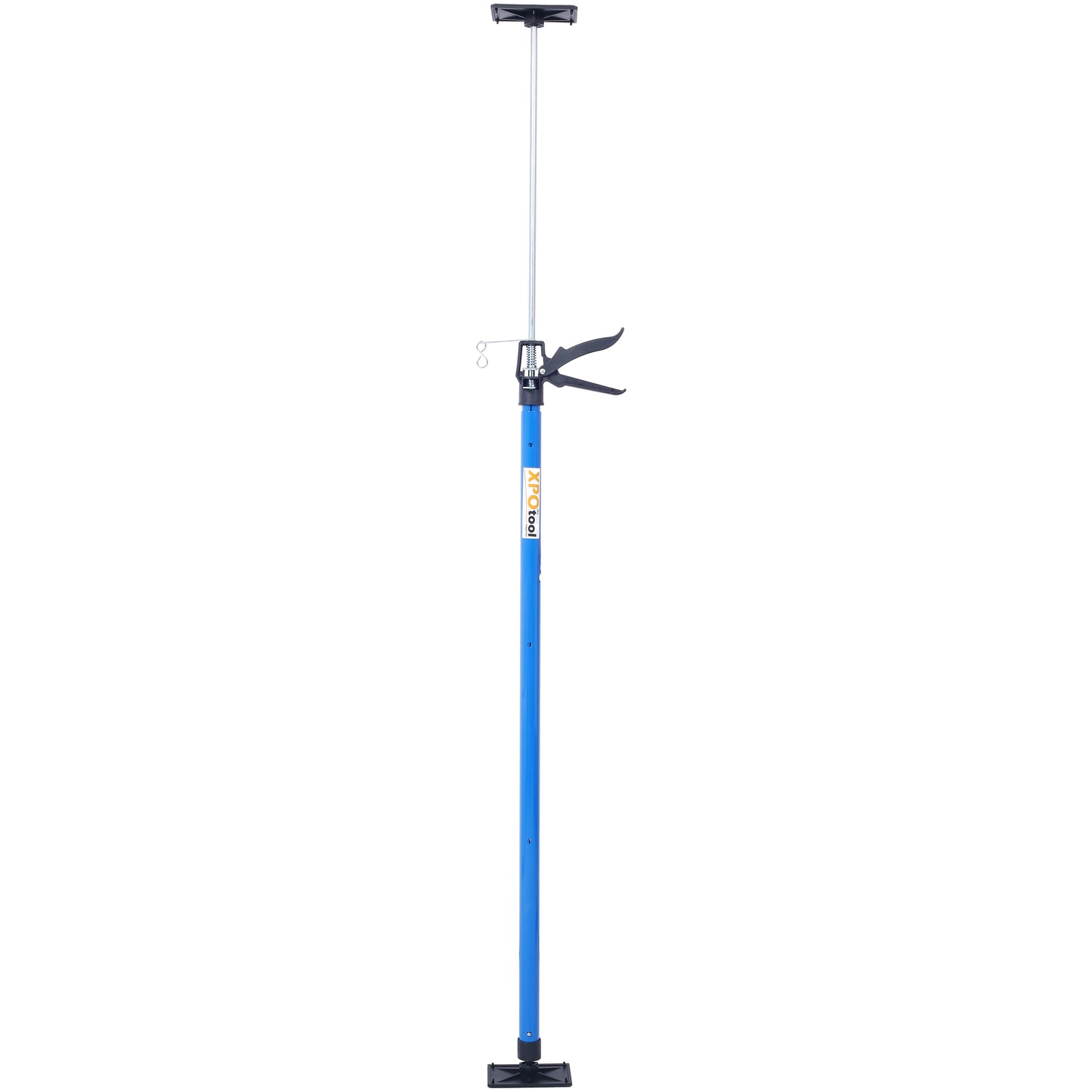 Adjustable support pole with quickrelease grip and wide base for secure placement