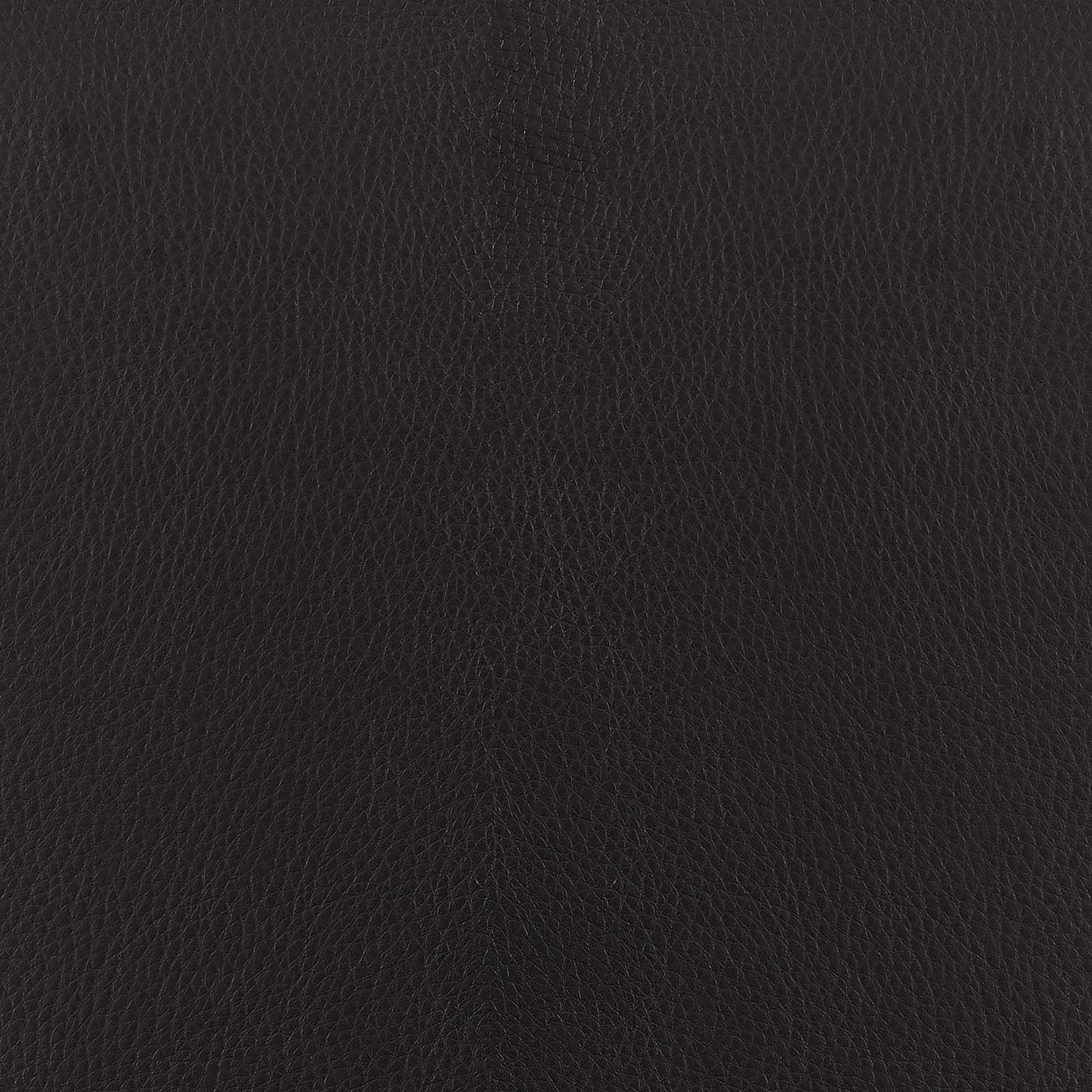 Textured black leather sample for upholstery or accessories
