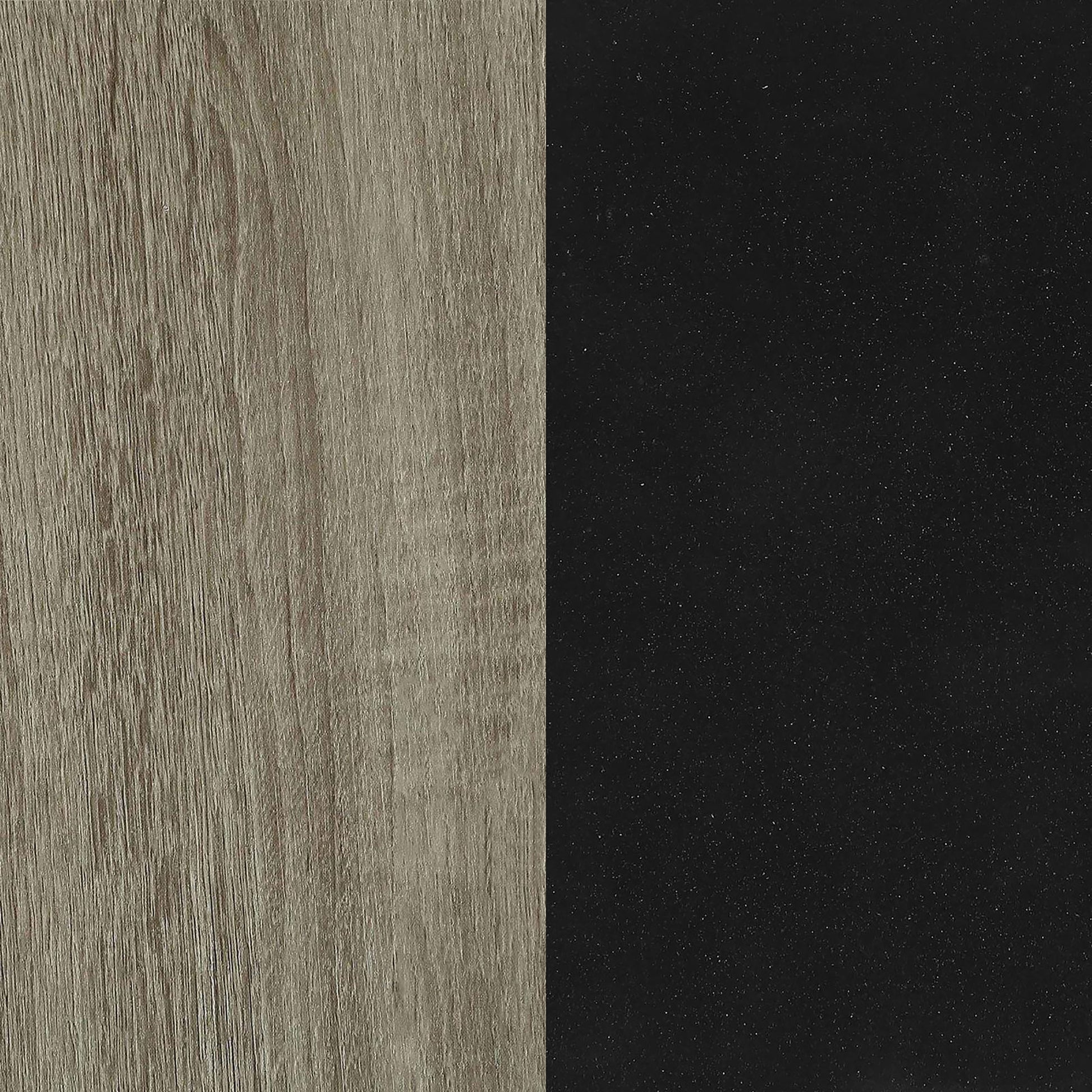 Closeup of weathered grey wood grain texture