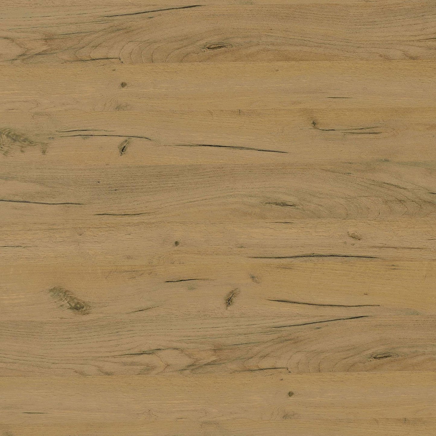 Natural oak wood grain laminate with dark veins ideal for kitchen countertops