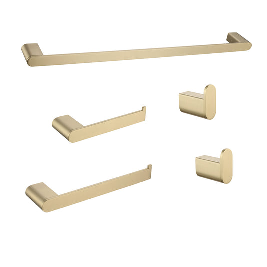Brushed gold towel bar modern design for luxury bathrooms