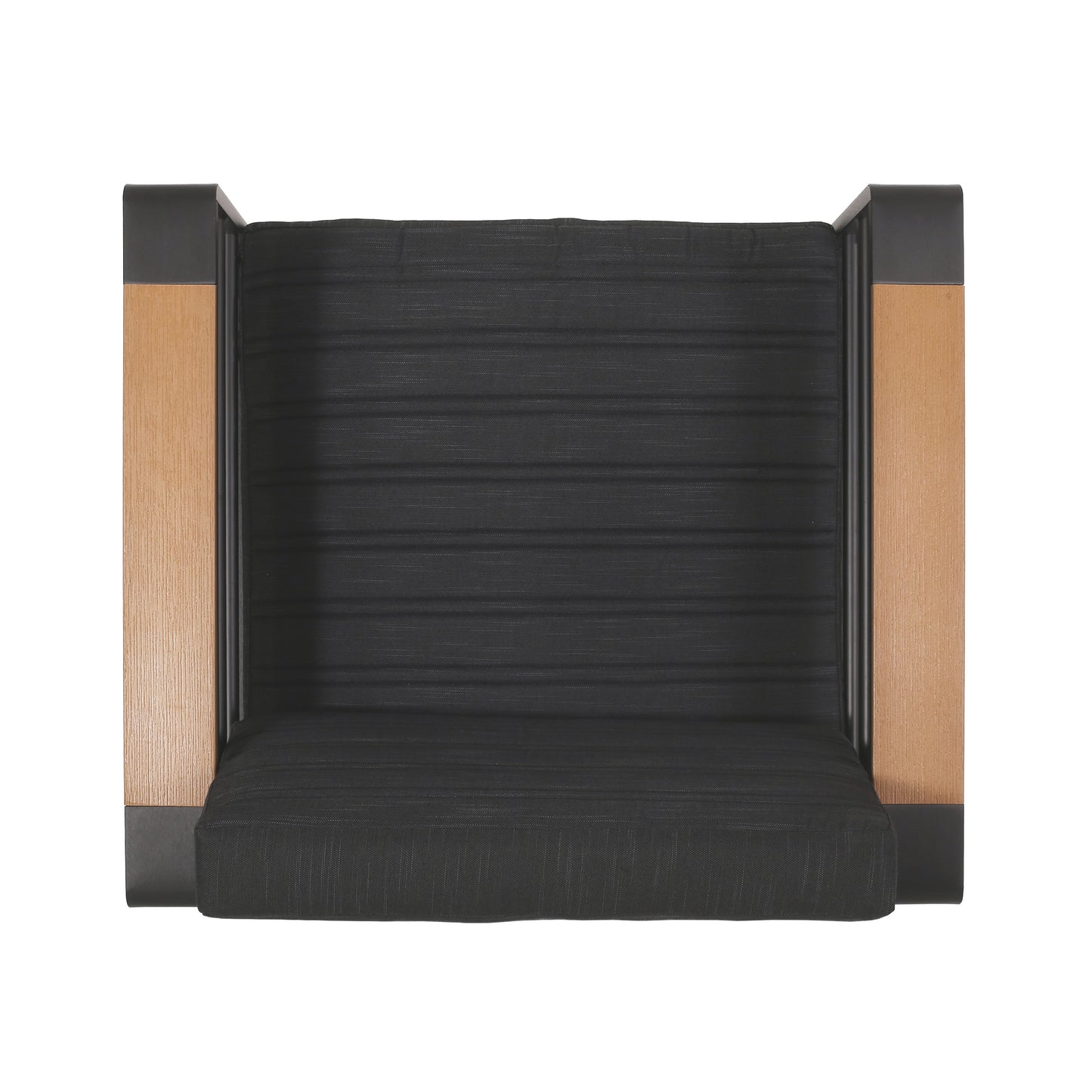 Refreshing Outdoor Space with Black Club Chairs Feature Lightweight Frame and Water-Resistant Cushions