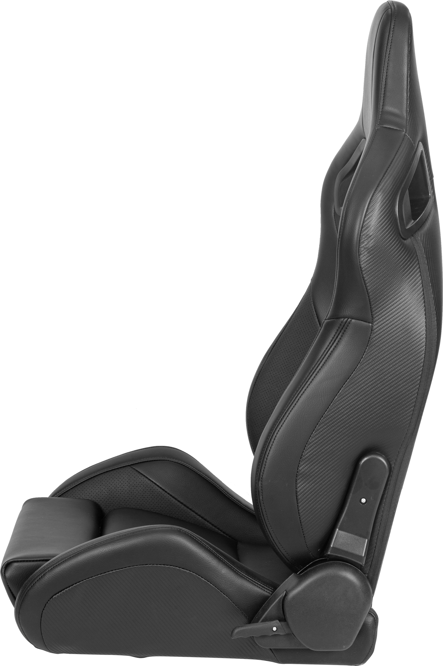 Comfortable Racing Seat with Adjustable Fit - Black and Light Grey