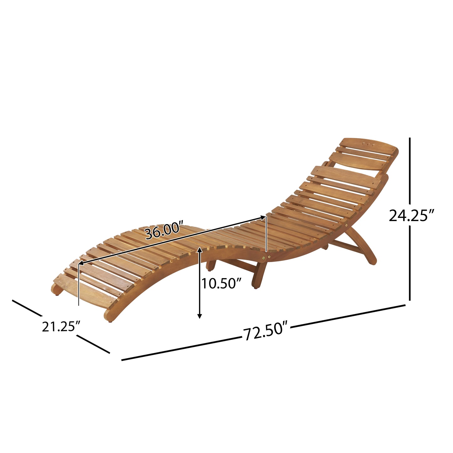 Wooden lounge chair with adjustable back perfect for patio relaxation