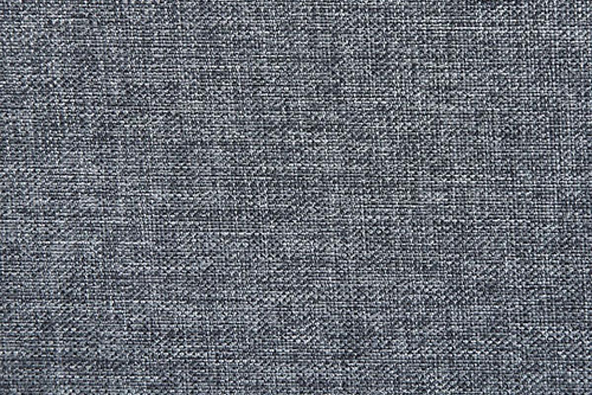 Closeup of dark grey woven textured fabric for upholstery