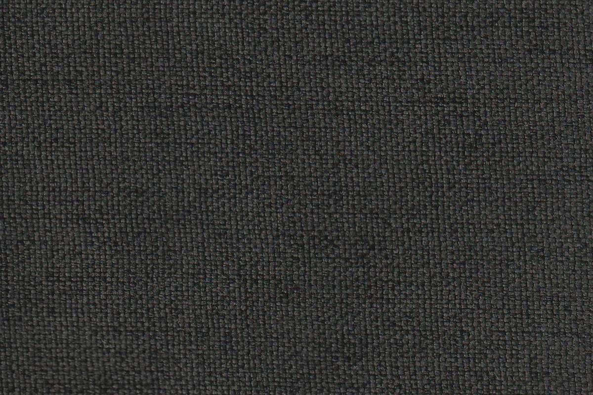 Closeup of dark gray textured fabric with subtle variations ideal for upholstery