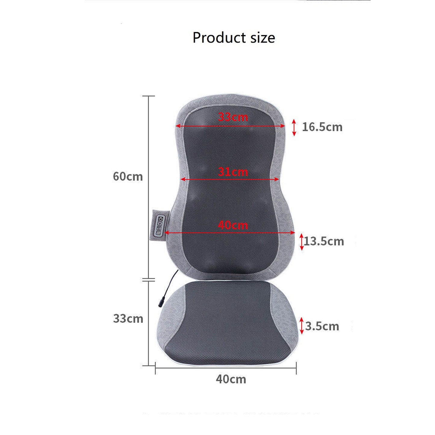 Gray mesh neck pillow cm total length for neck support
