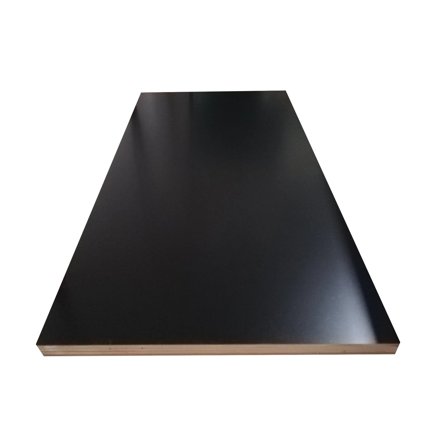 Black melamine MDF board for furniture making clean smooth finish
