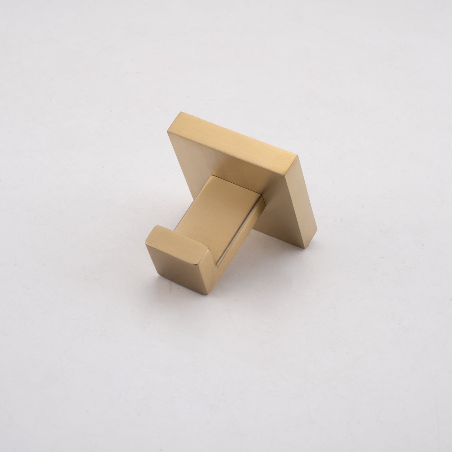 Matte gold square wall hook for modern bathrooms