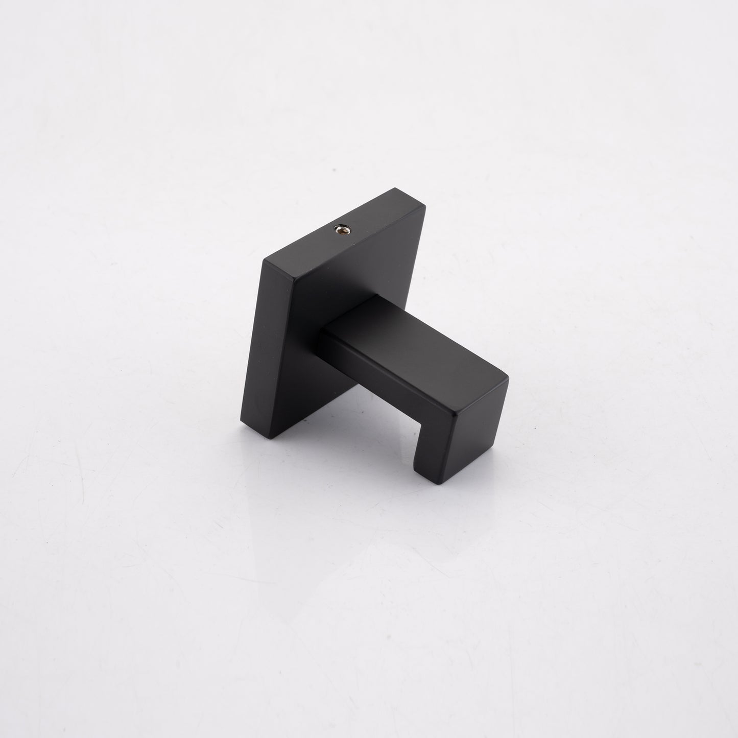 Modern black square wall hook matte finish for bathrooms and kitchens