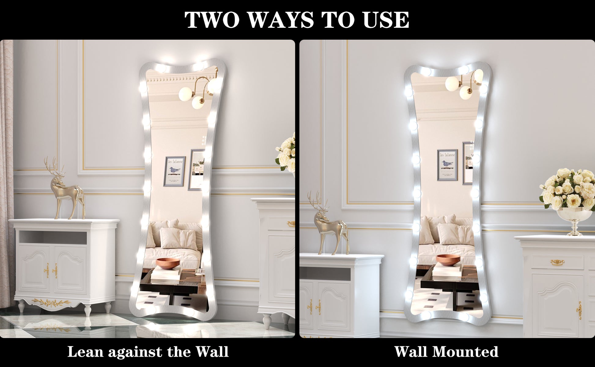 Hollywood vanity mirror with lights