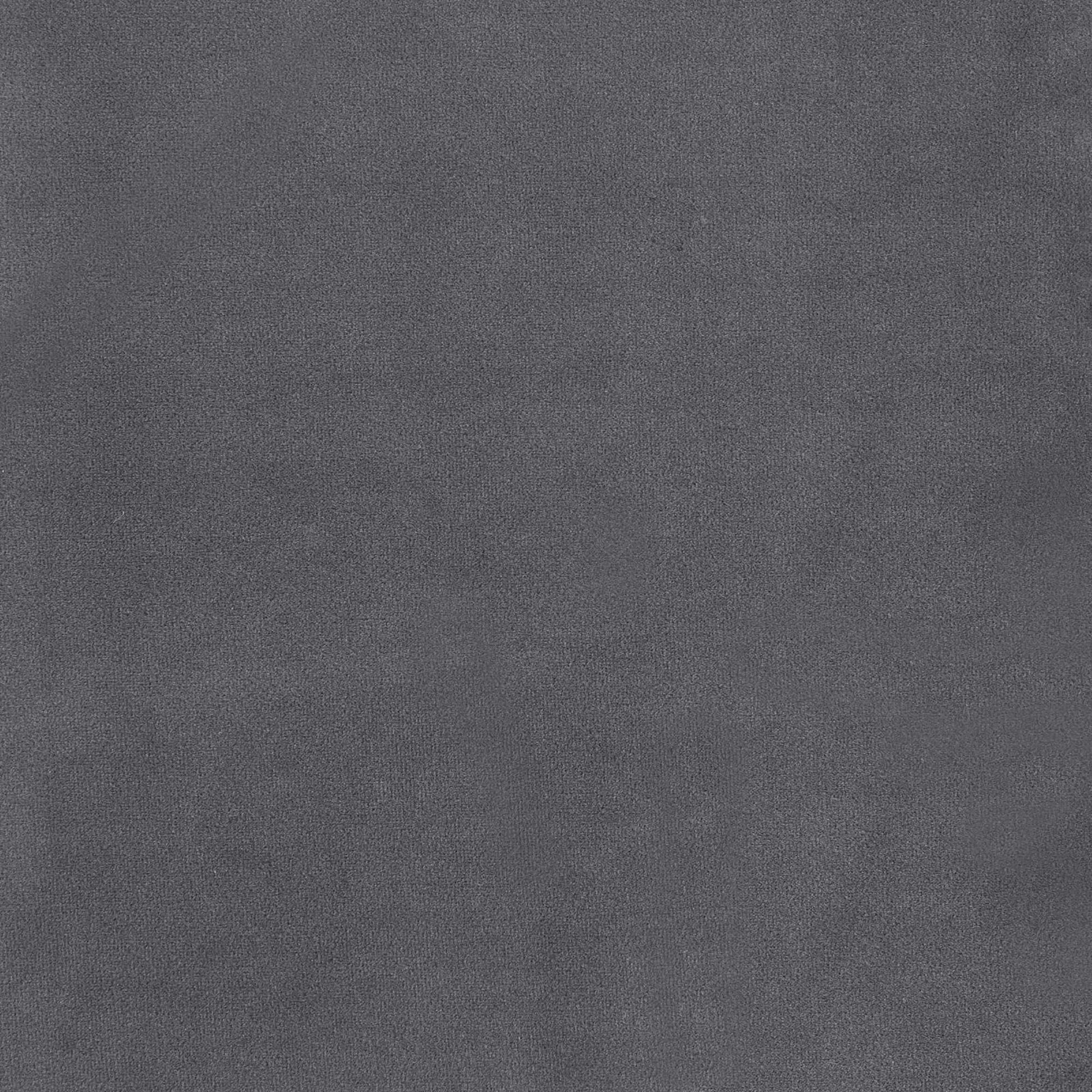 Plush grey velvet fabric swatch ideal for upholstery projects