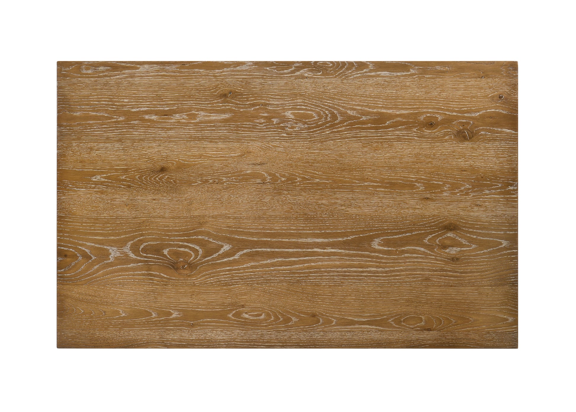 Rustic oak wood grain tabletop natural brown with white wash finish