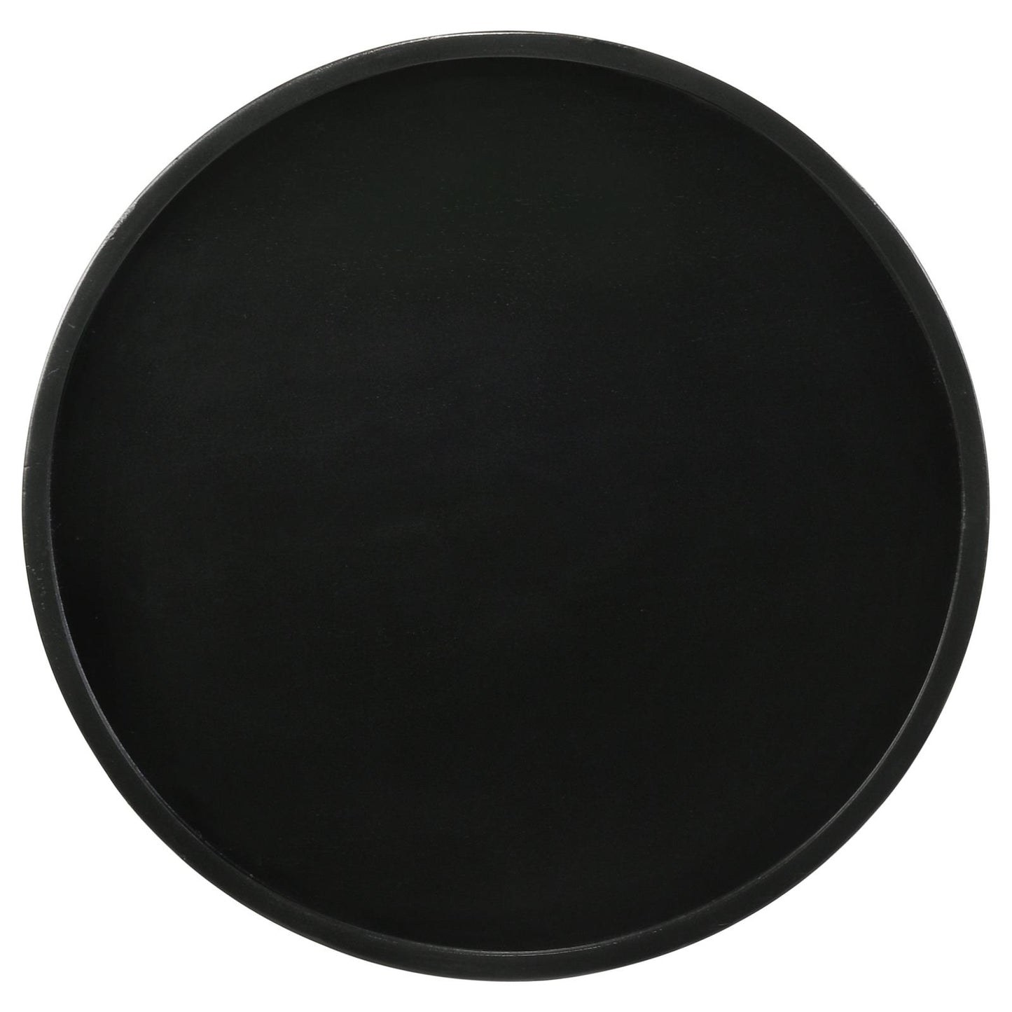 Sleek black round serving tray perfect for modern kitchens
