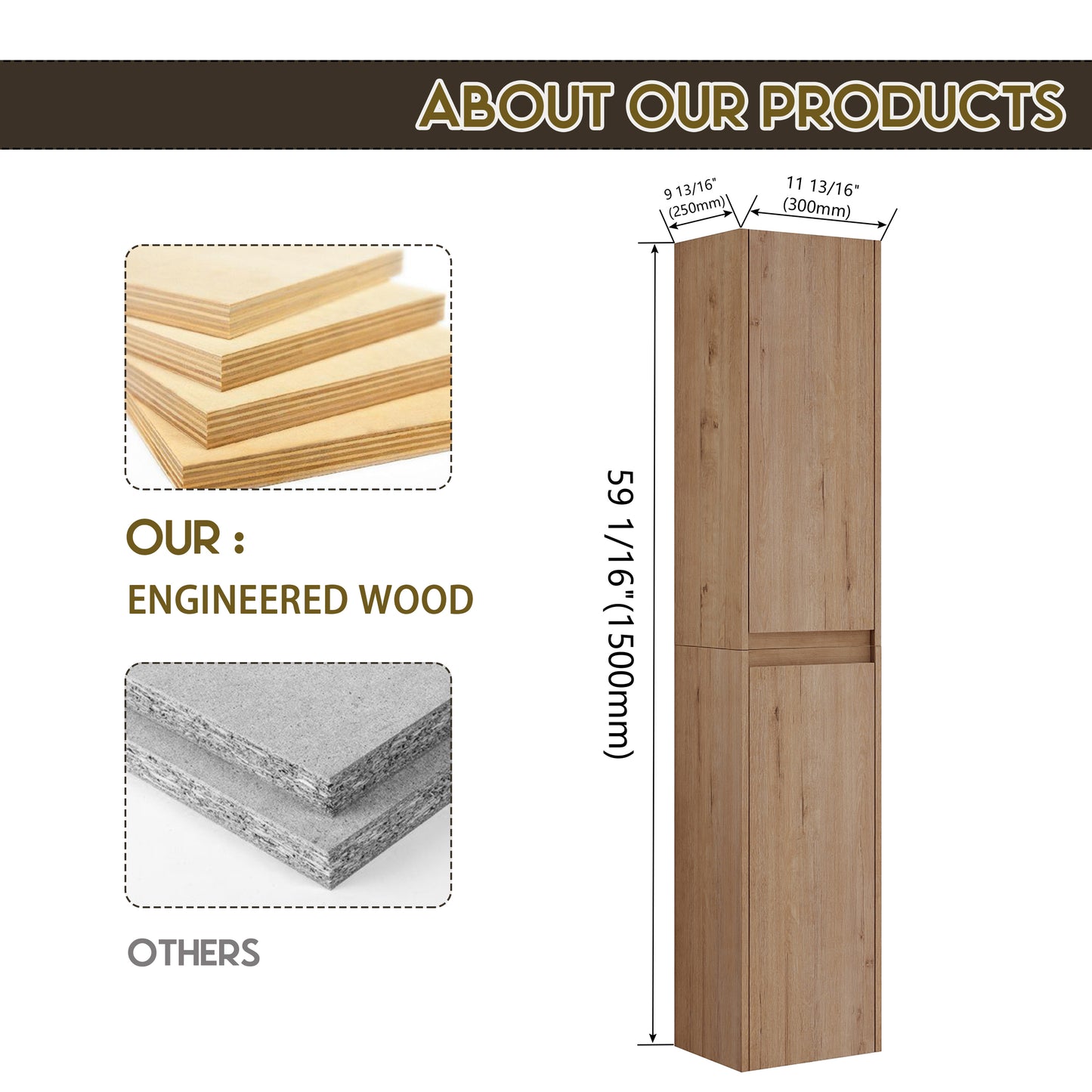Closeup view of stacked plywood sheets highlighting the layered construction of engineered wood