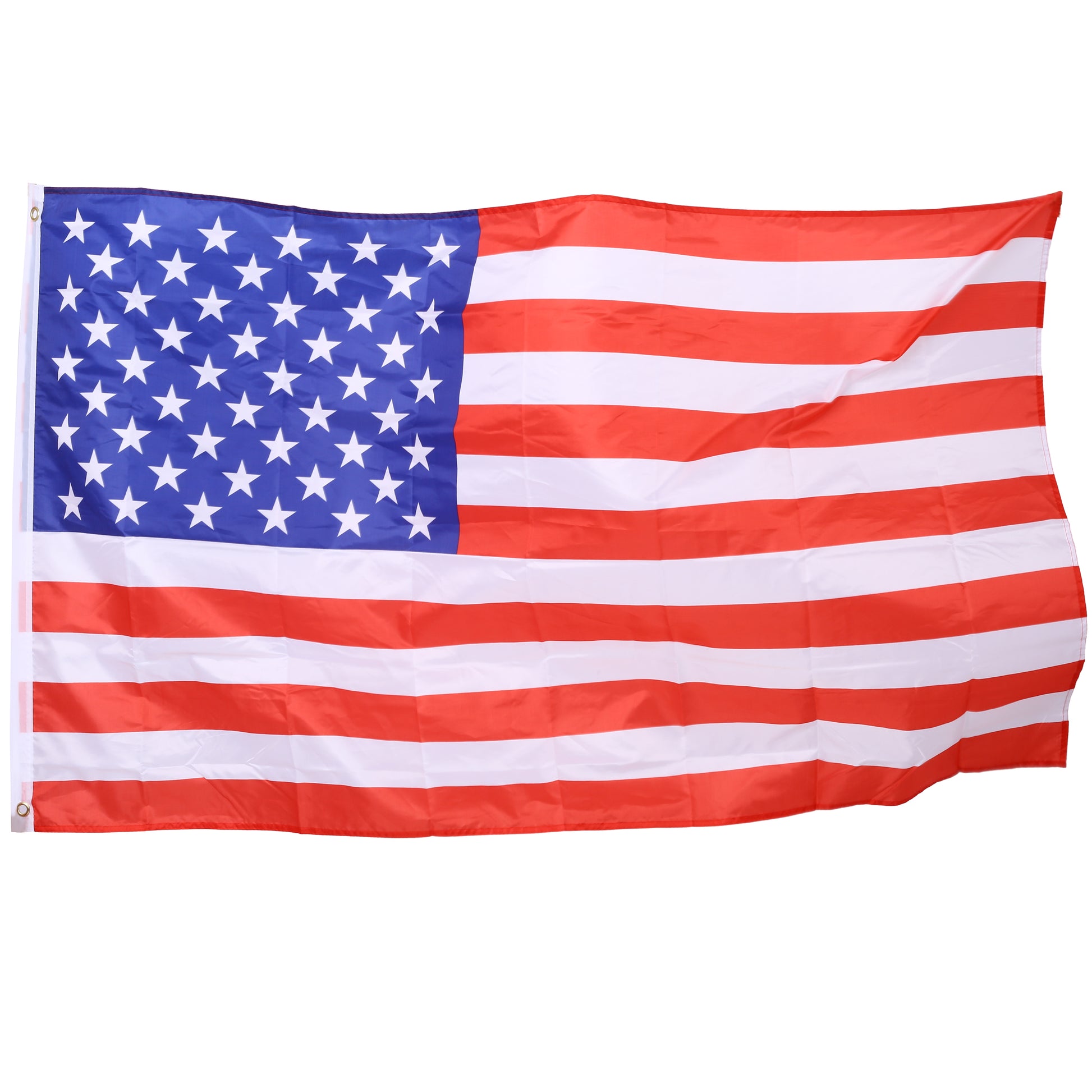 American flag with detailed stars and stripes for patriotic display