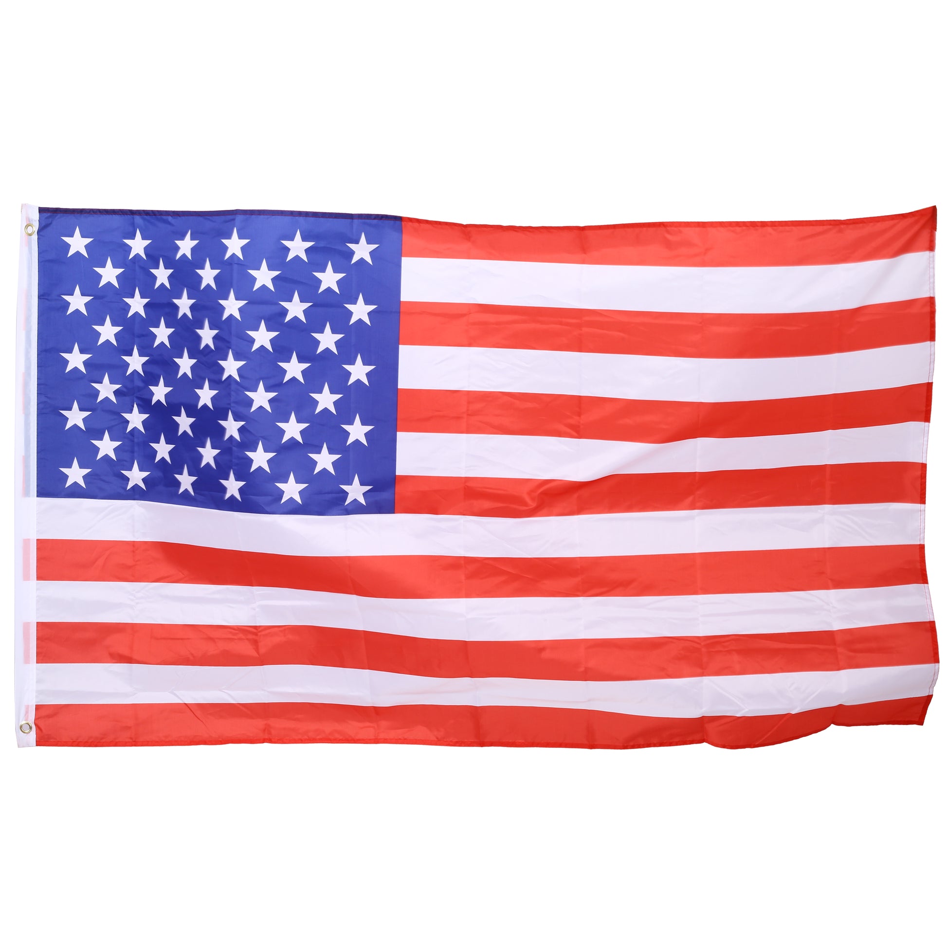 Fullsize American flag with blue field and white stars red and white stripes