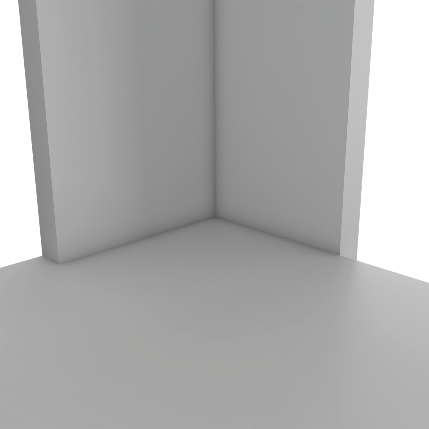 Minimalist gray corner for product display
