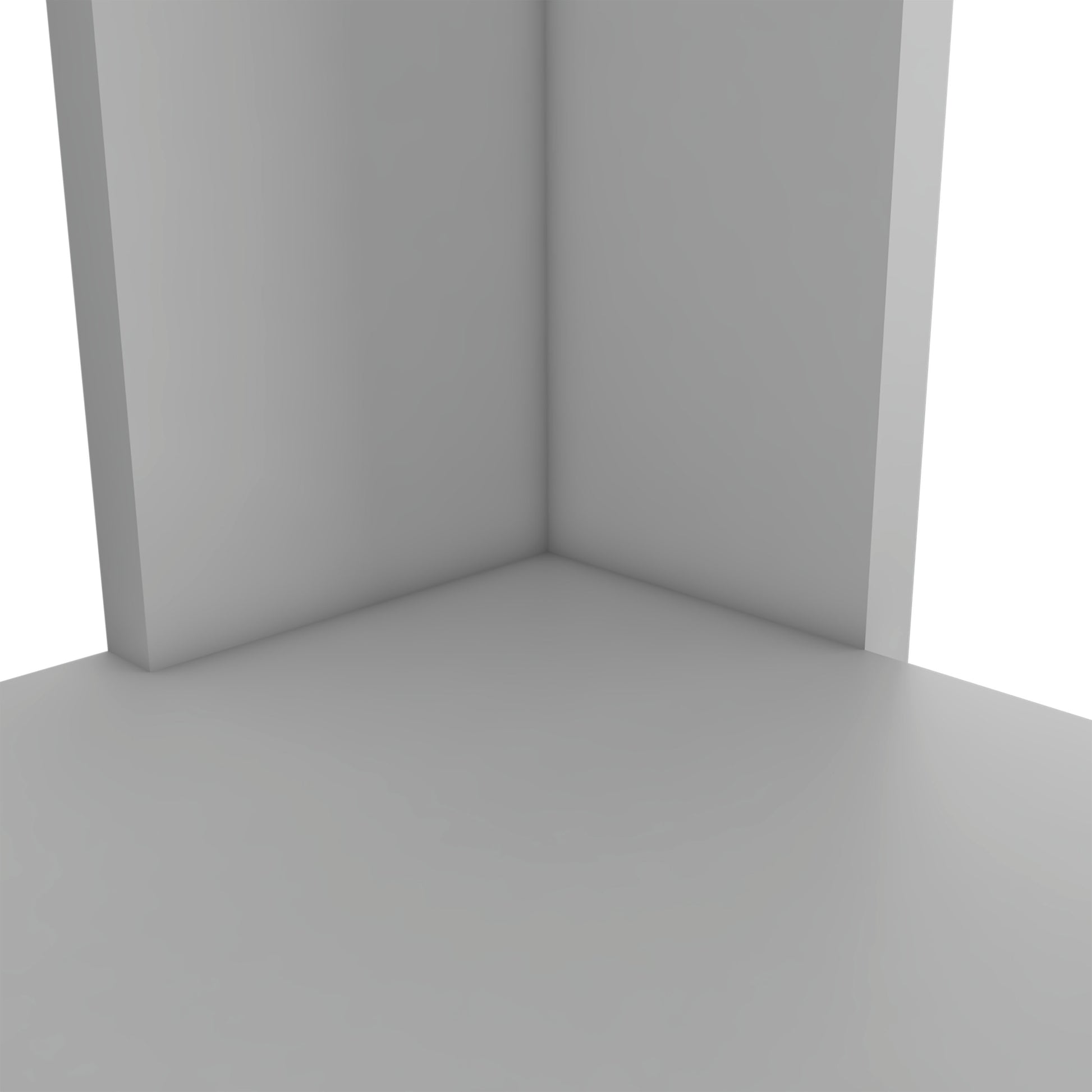 Minimalist gray corner for product display