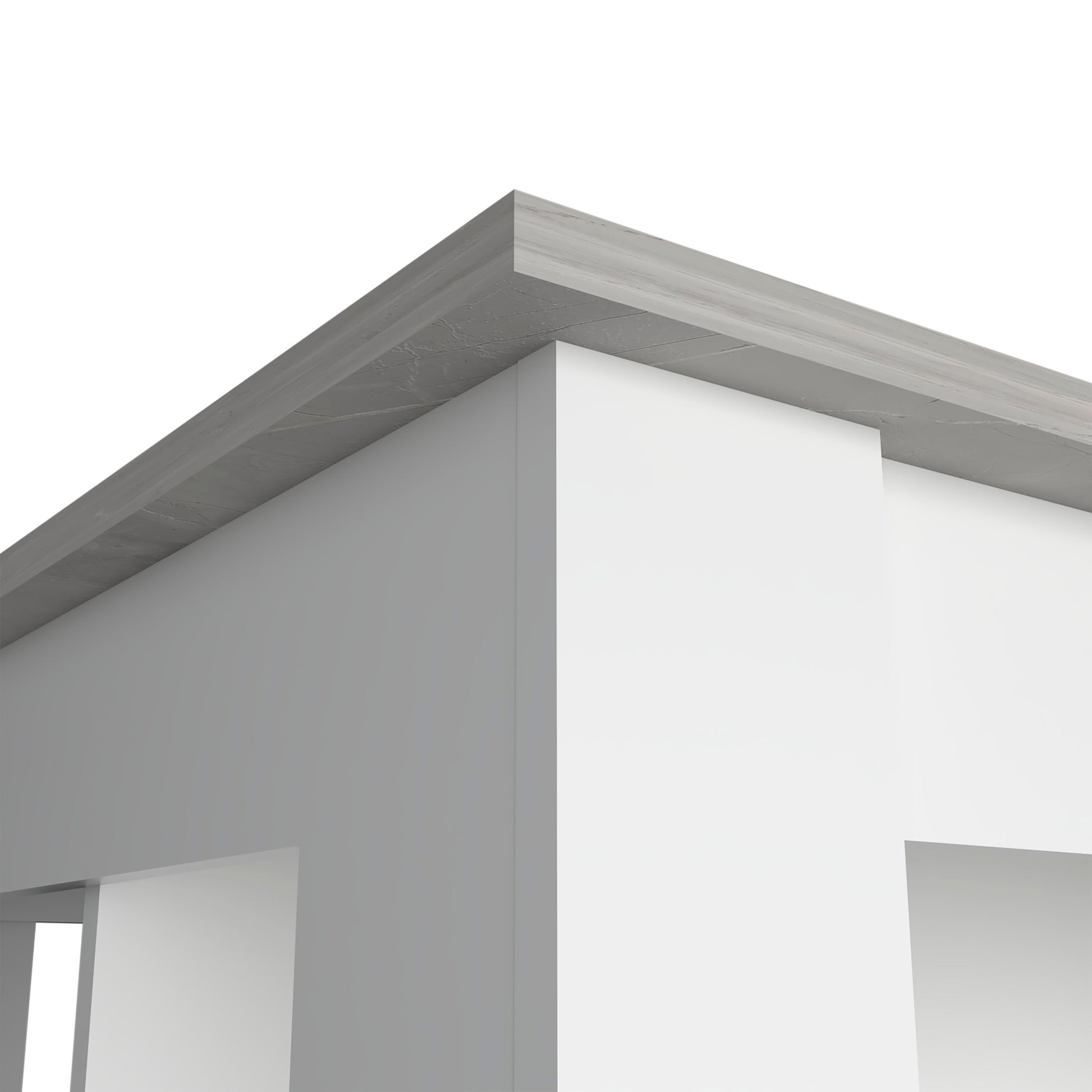 Textured gray concrete beam