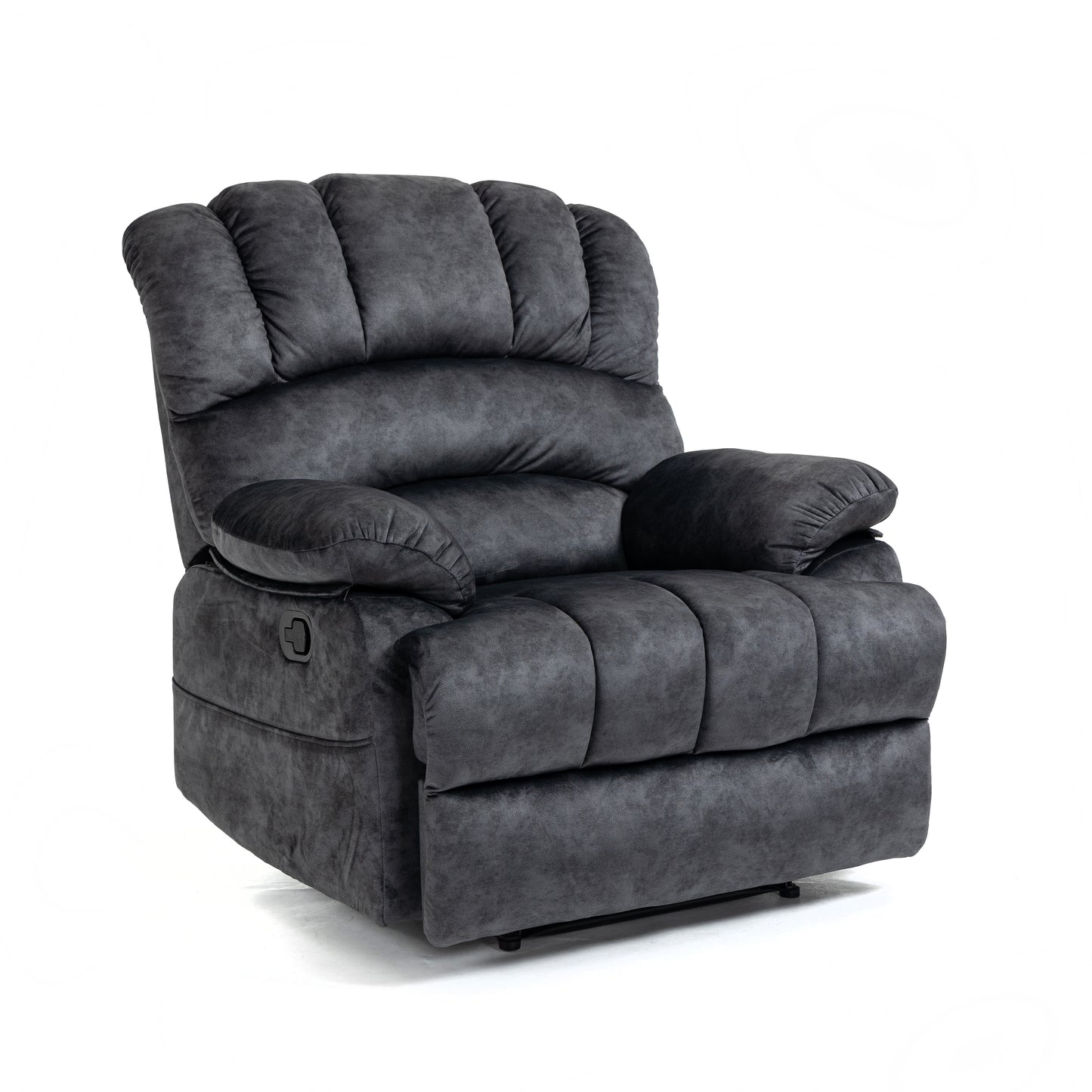 TREATLIFE HOME Large Manual Recliner Chair in Fabric for Living Room, Oversized Design, Dark Gray