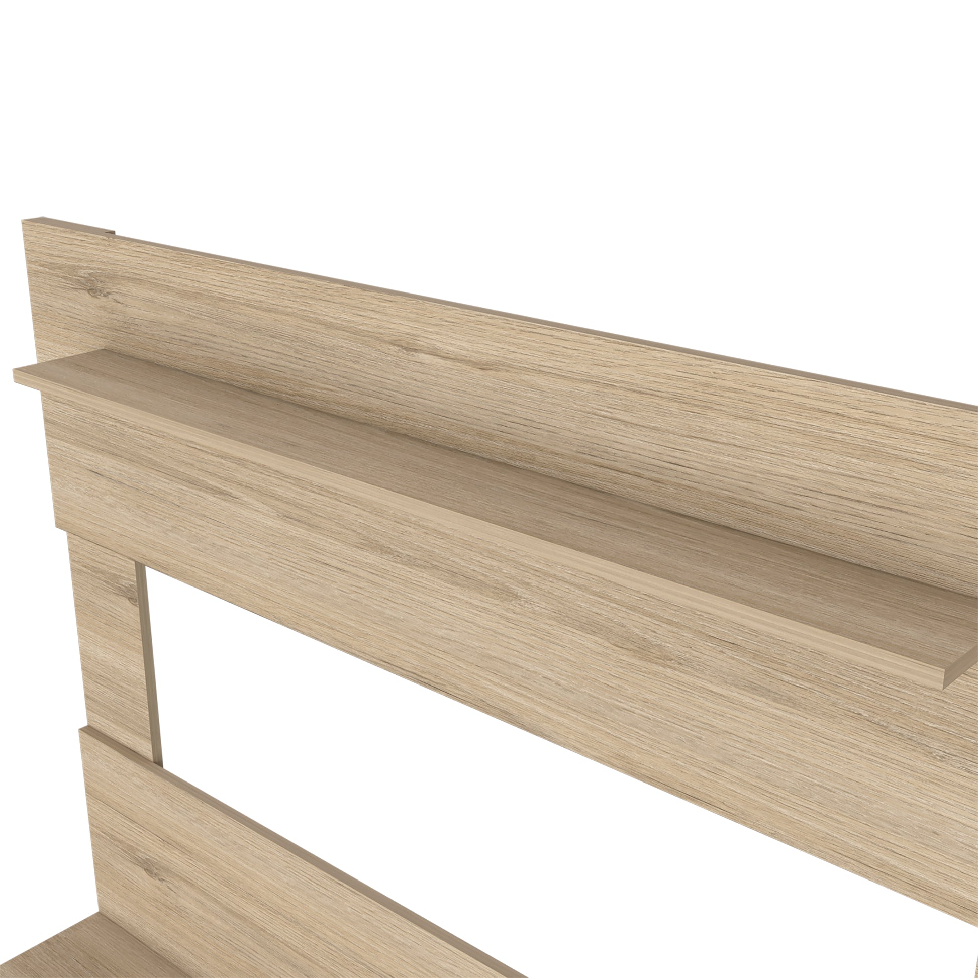 Light oak wood shelf with subtle grain detail perfect for displaying books or decor