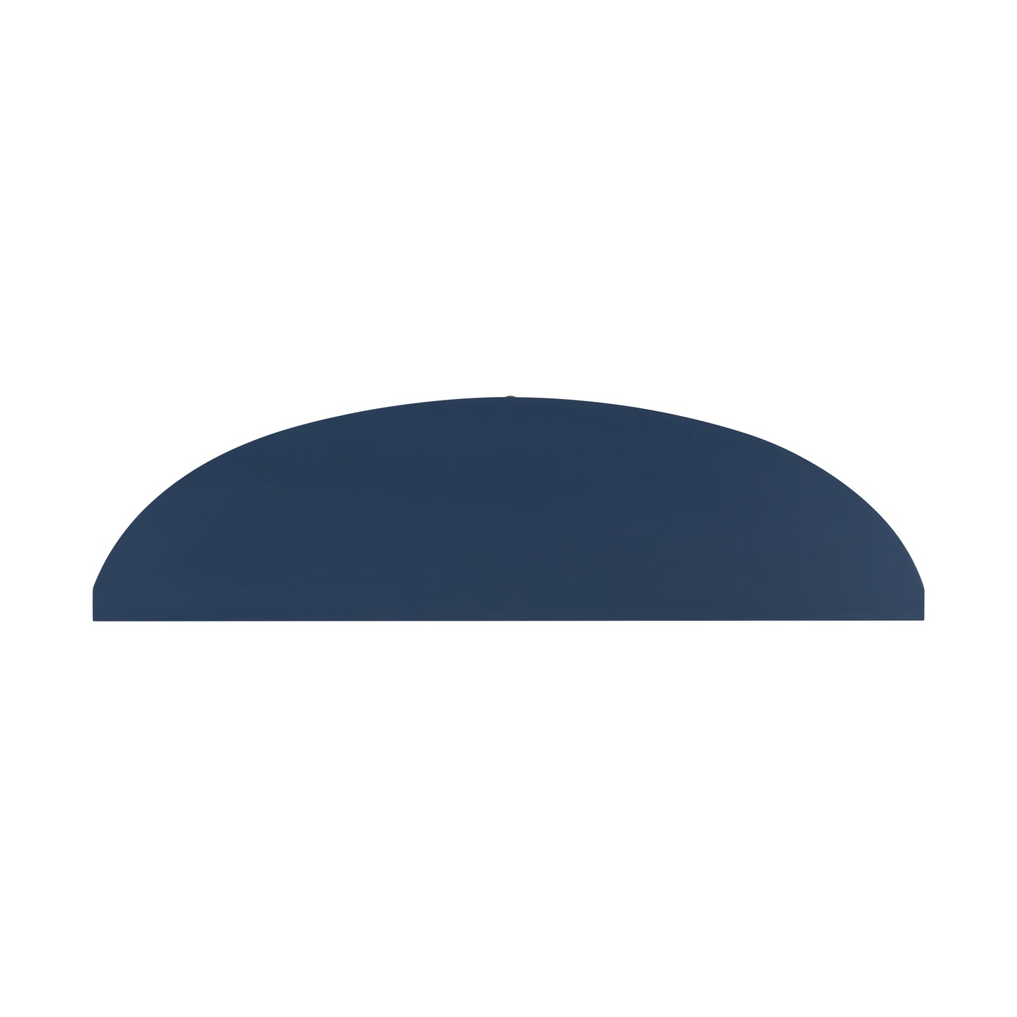 Dark blue curved shelf minimalist design