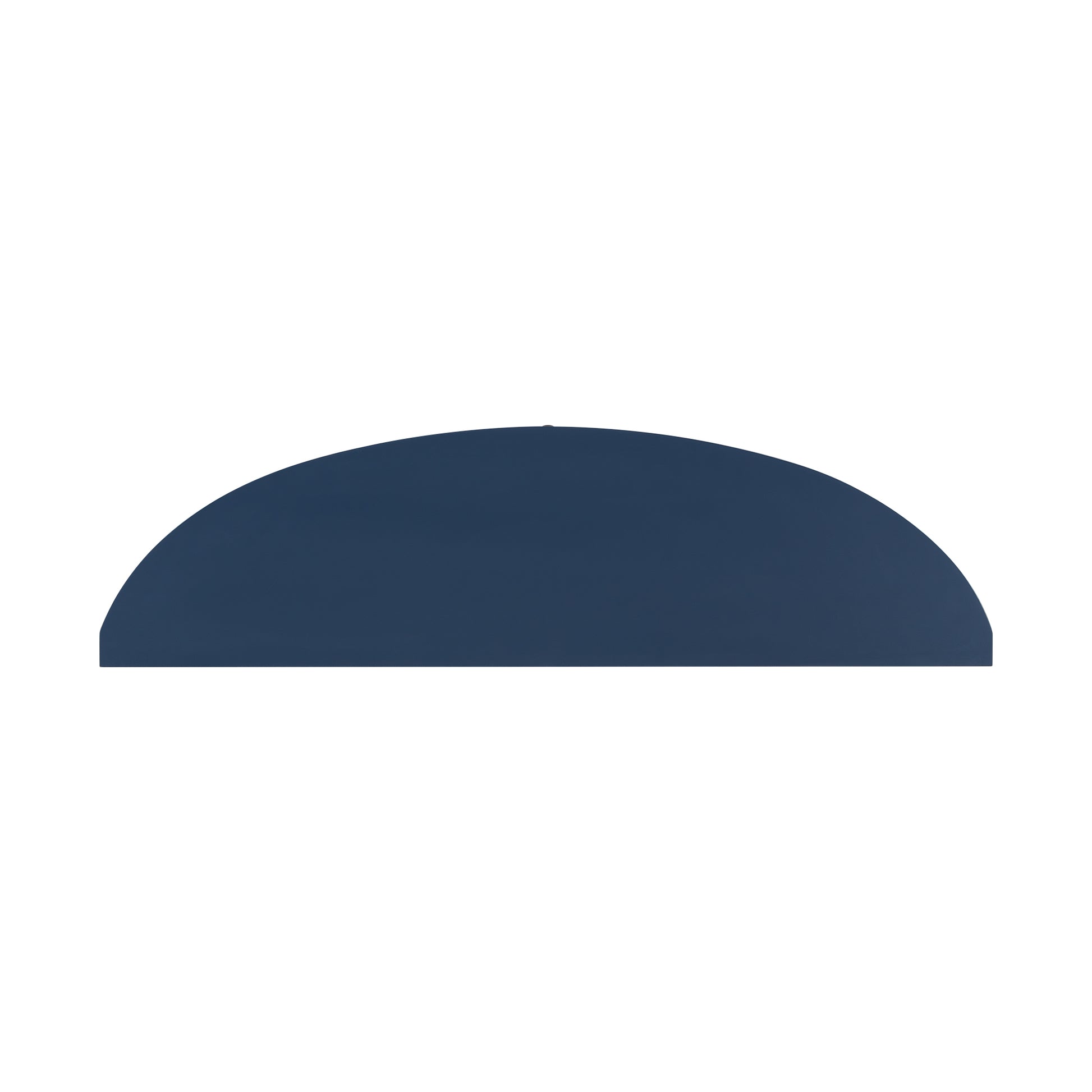 Dark blue curved shelf minimalist design