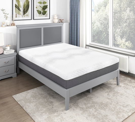 TREATLIFE HOME Queen Mattress for Restful Sleep, Gel-Infused Memory Foam with Plush Comfort and Pocket Coils, Queen Size 12-Inch