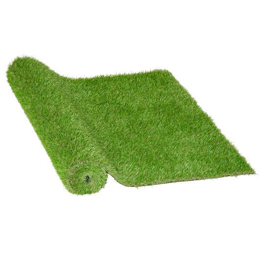 Green artificial turf roll for landscaping