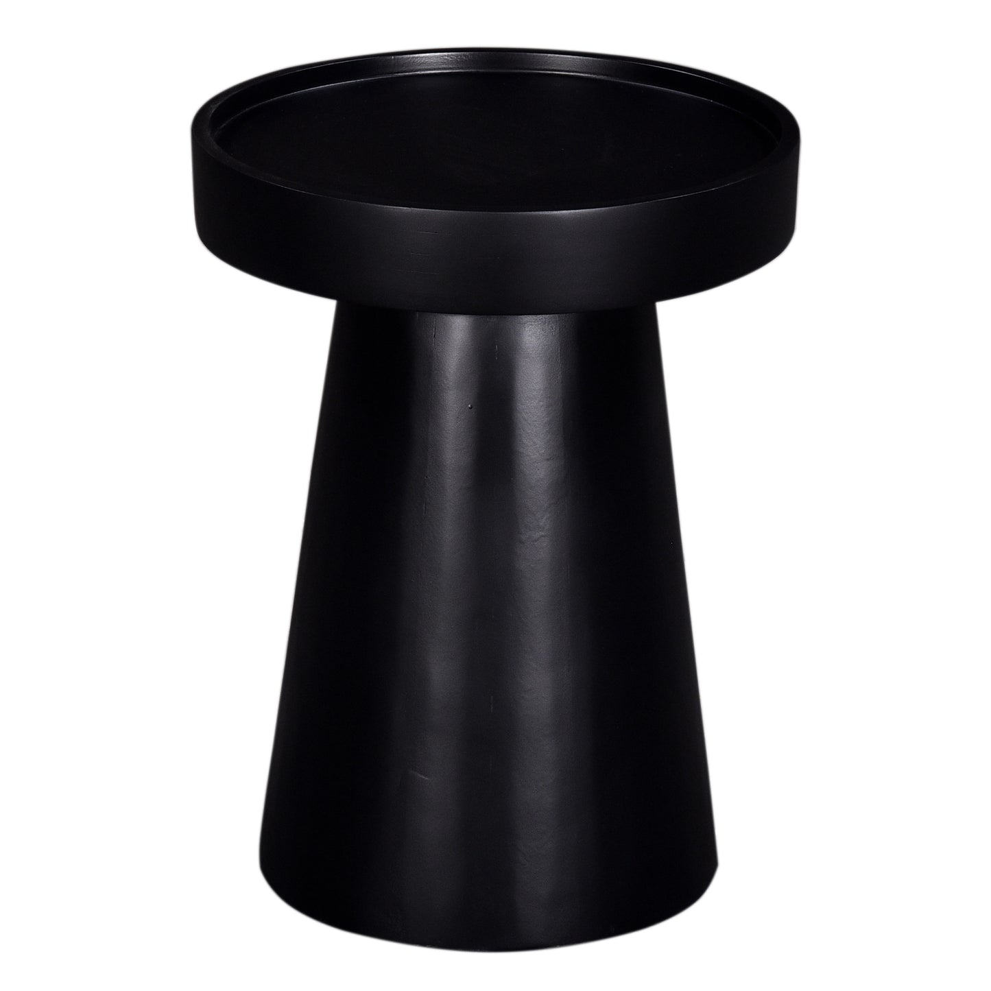 Sleek black modern accent table perfect for living rooms