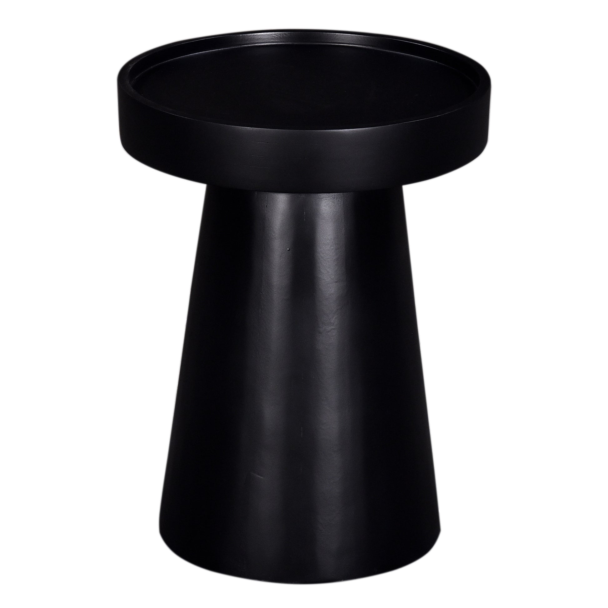 Sleek black modern accent table perfect for living rooms