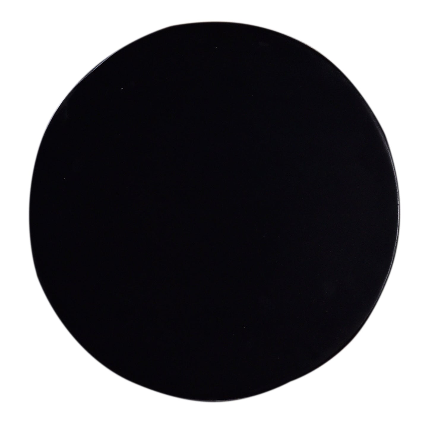 Sleek black circular lid perfect for sealing jars and containers
