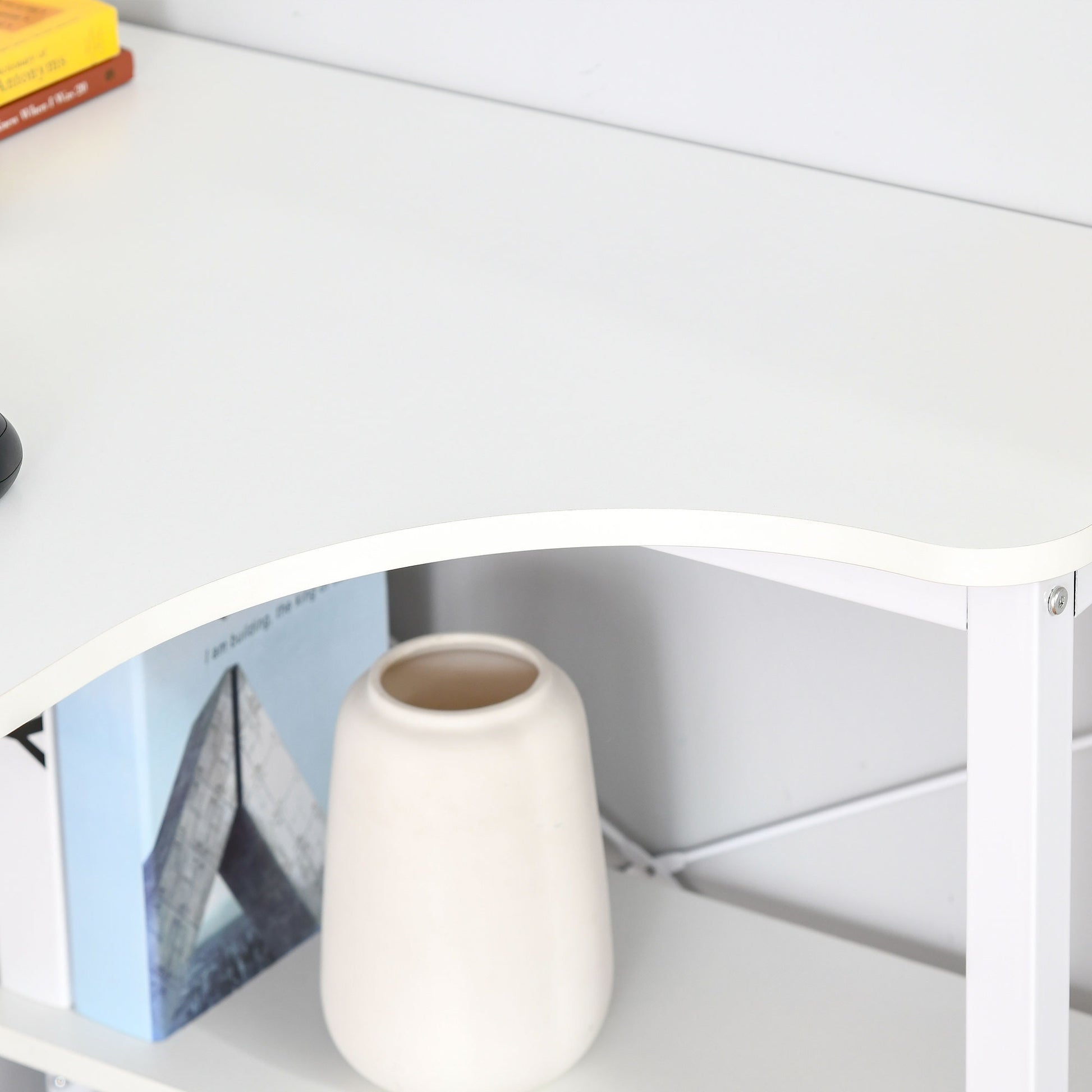 Elegant matte white ceramic vase with smooth rounded silhouette ideal for modern home decor