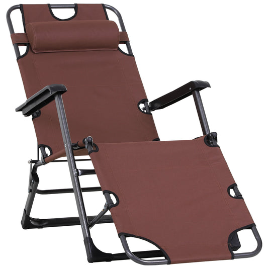 Brown recliner chair with adjustable headrest and armrests for ultimate comfort