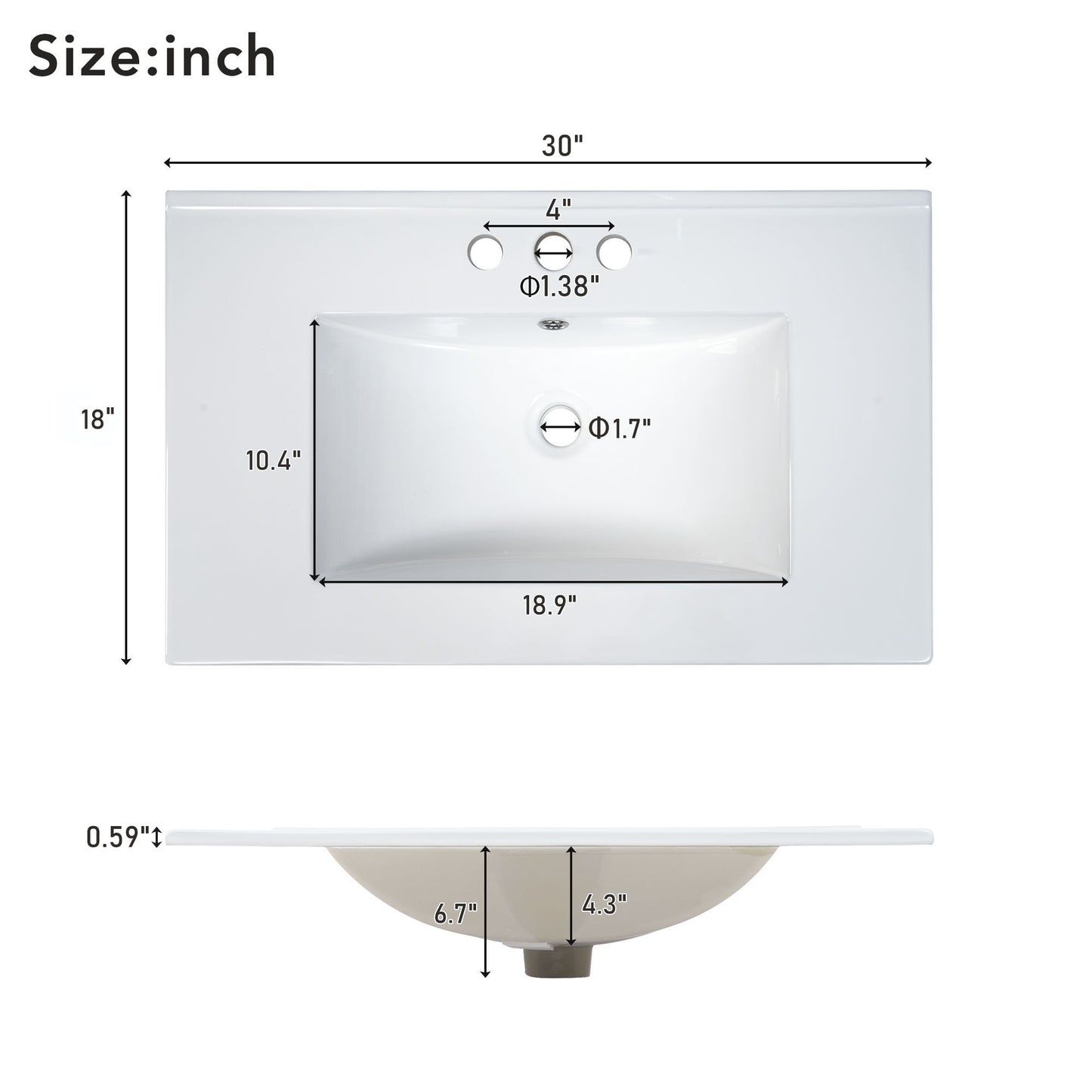 Enhance Your Small Bathroom with a 30-Inch Black Vanity and Sink Combo