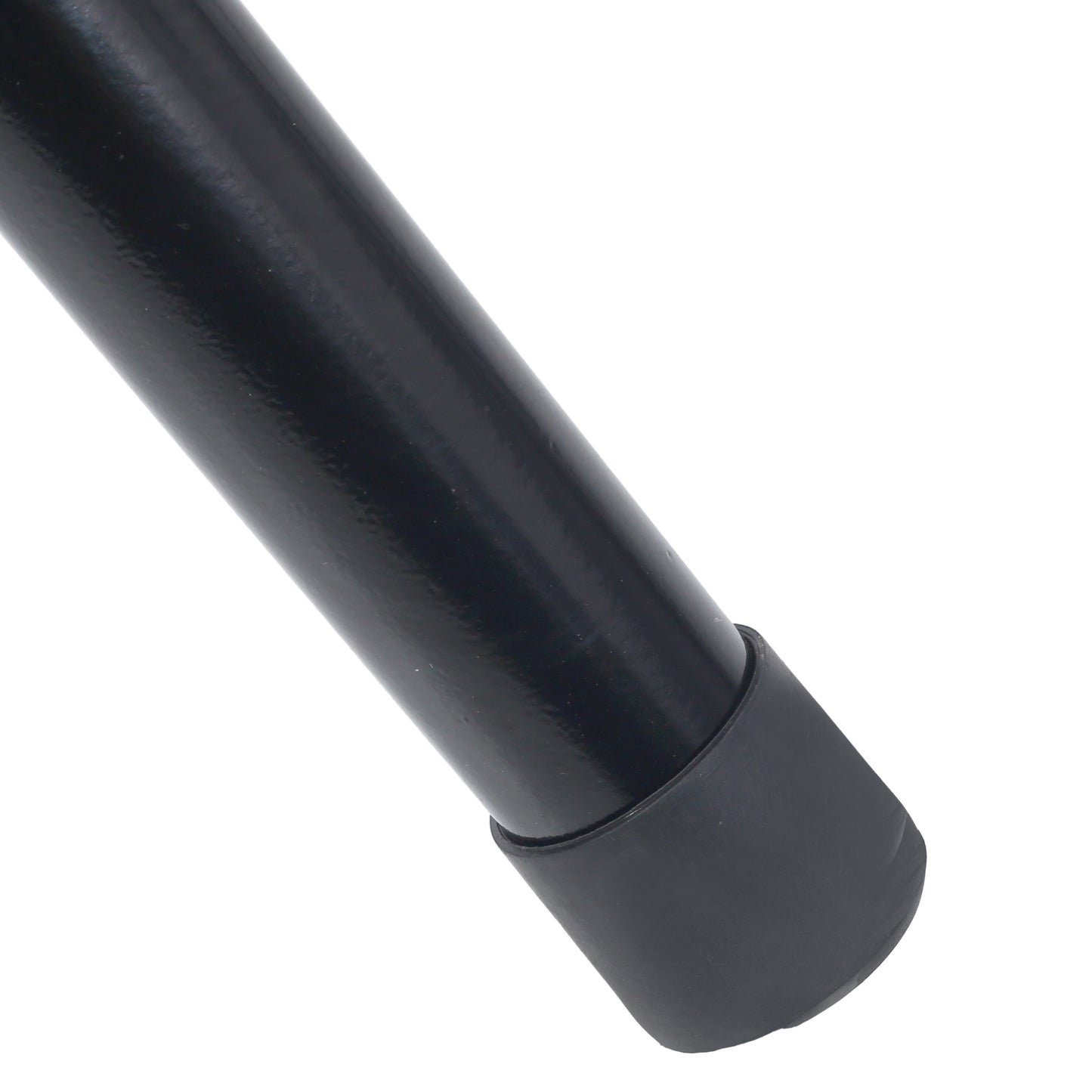 Black metal tripod leg with rubber foot protector