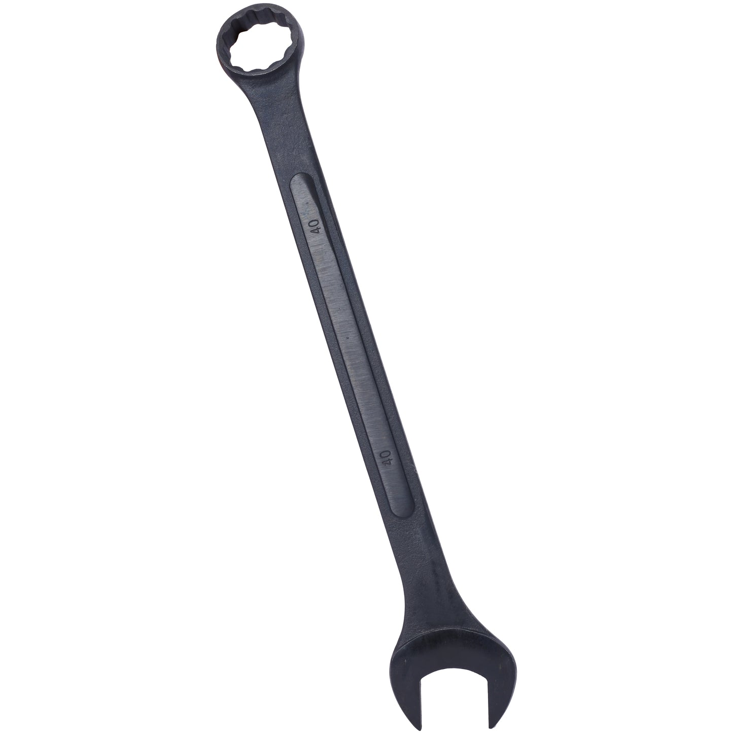 Dark gray combination wrench with mm size marking