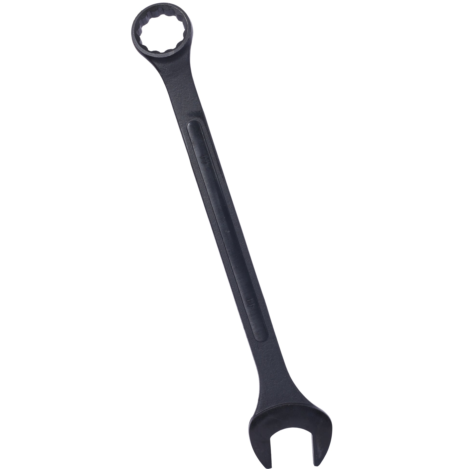 Heavyduty black combination wrench with mm size for industrial use