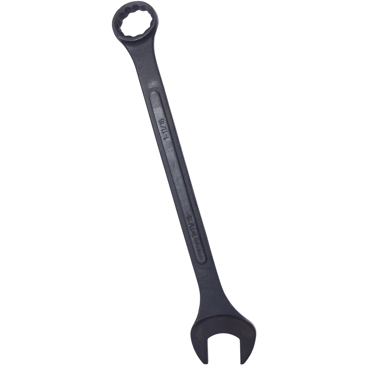 Black metal combination wrench  inch size for mechanical repairs