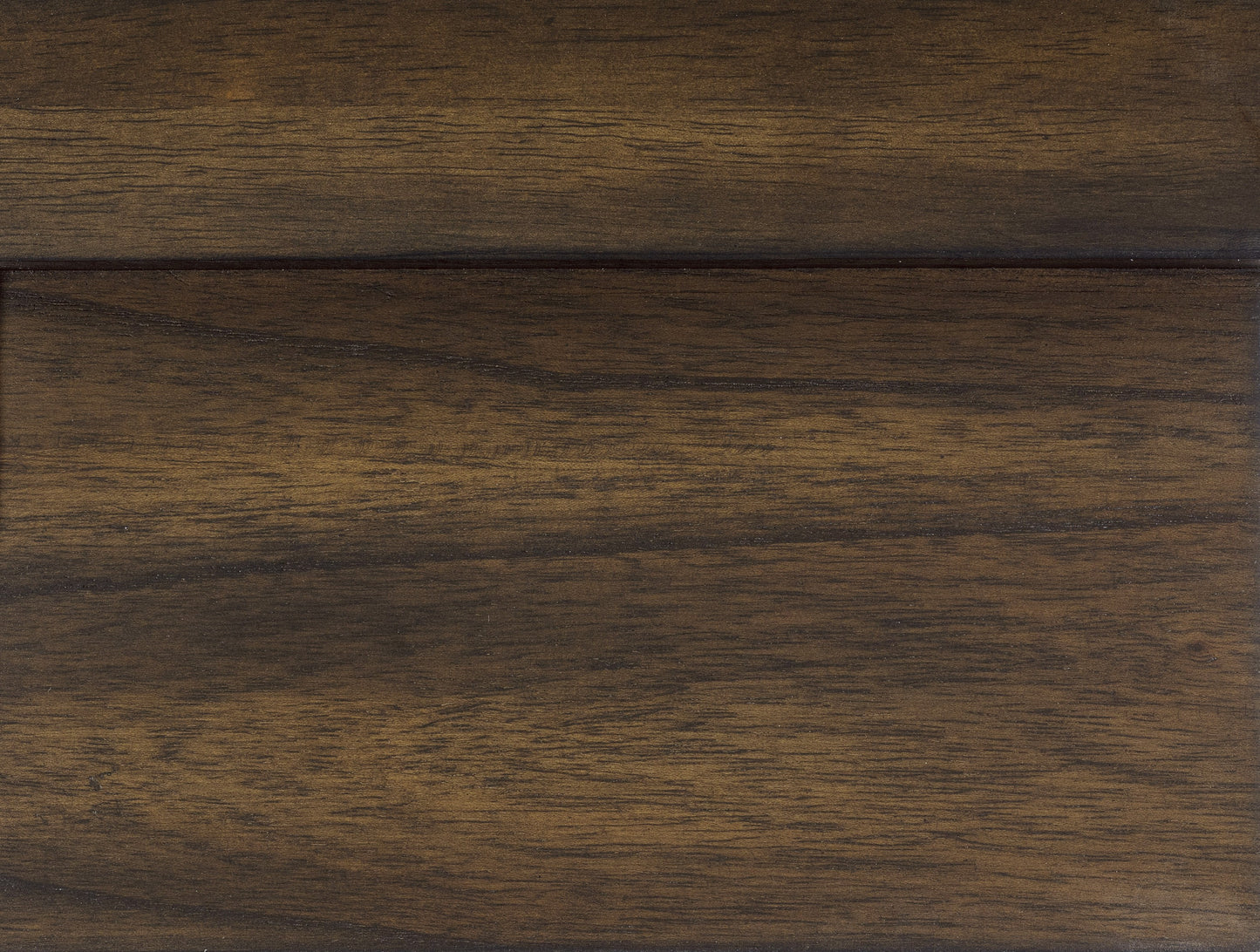 Dark brown stained wood plank with visible grain