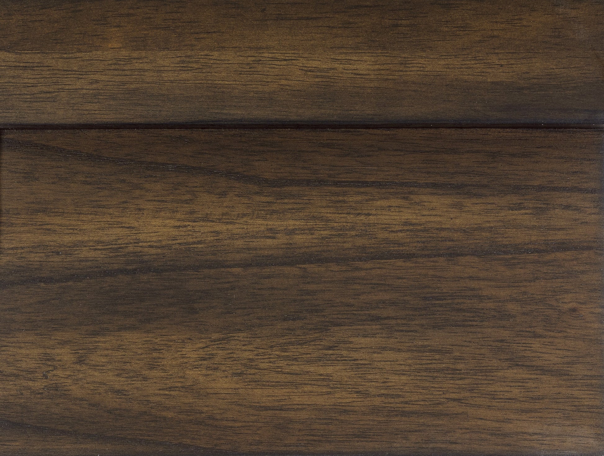 Dark brown stained wood plank with visible grain